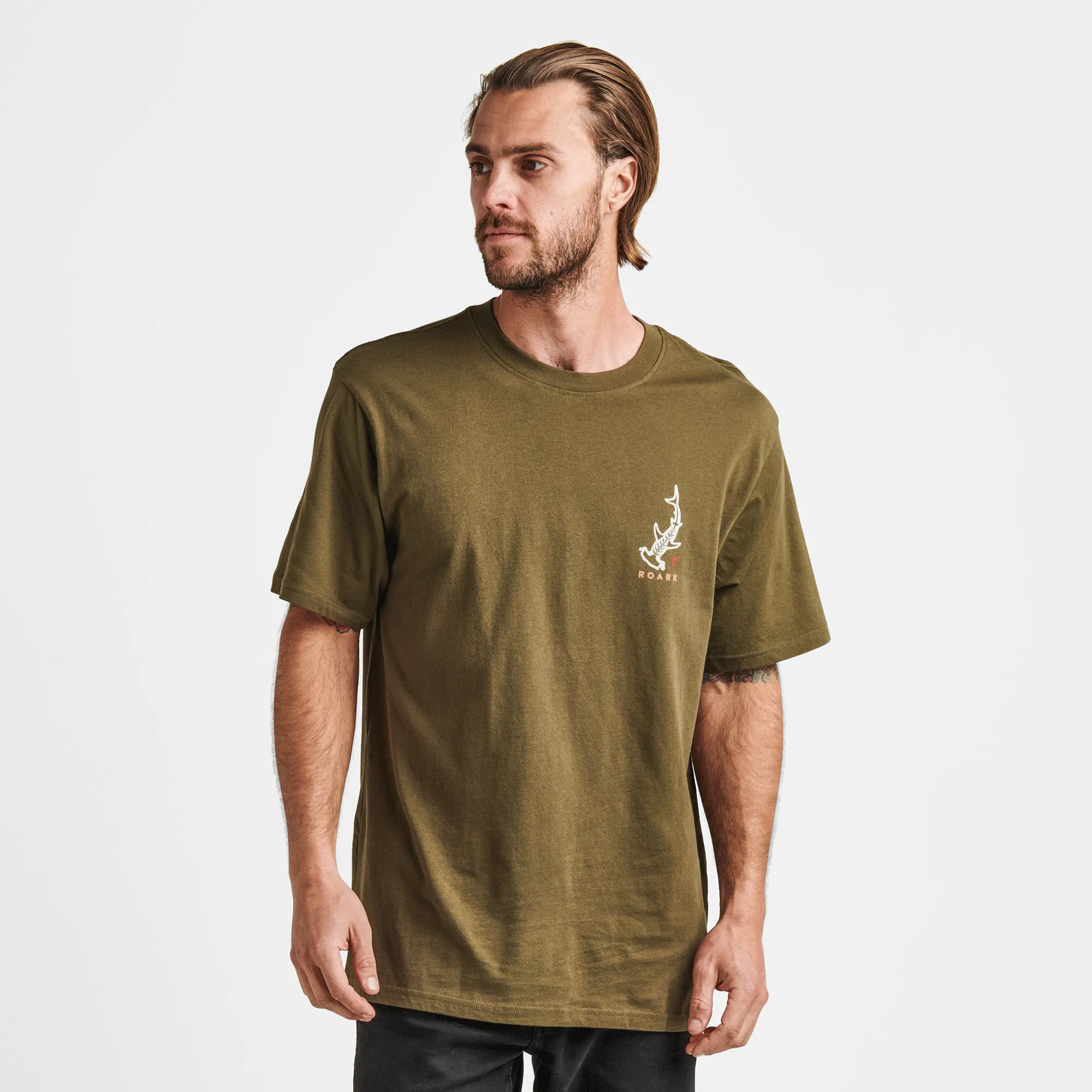 Hammerhead Organic Cotton Tee - Army sold by Roark product image thumbnail 3