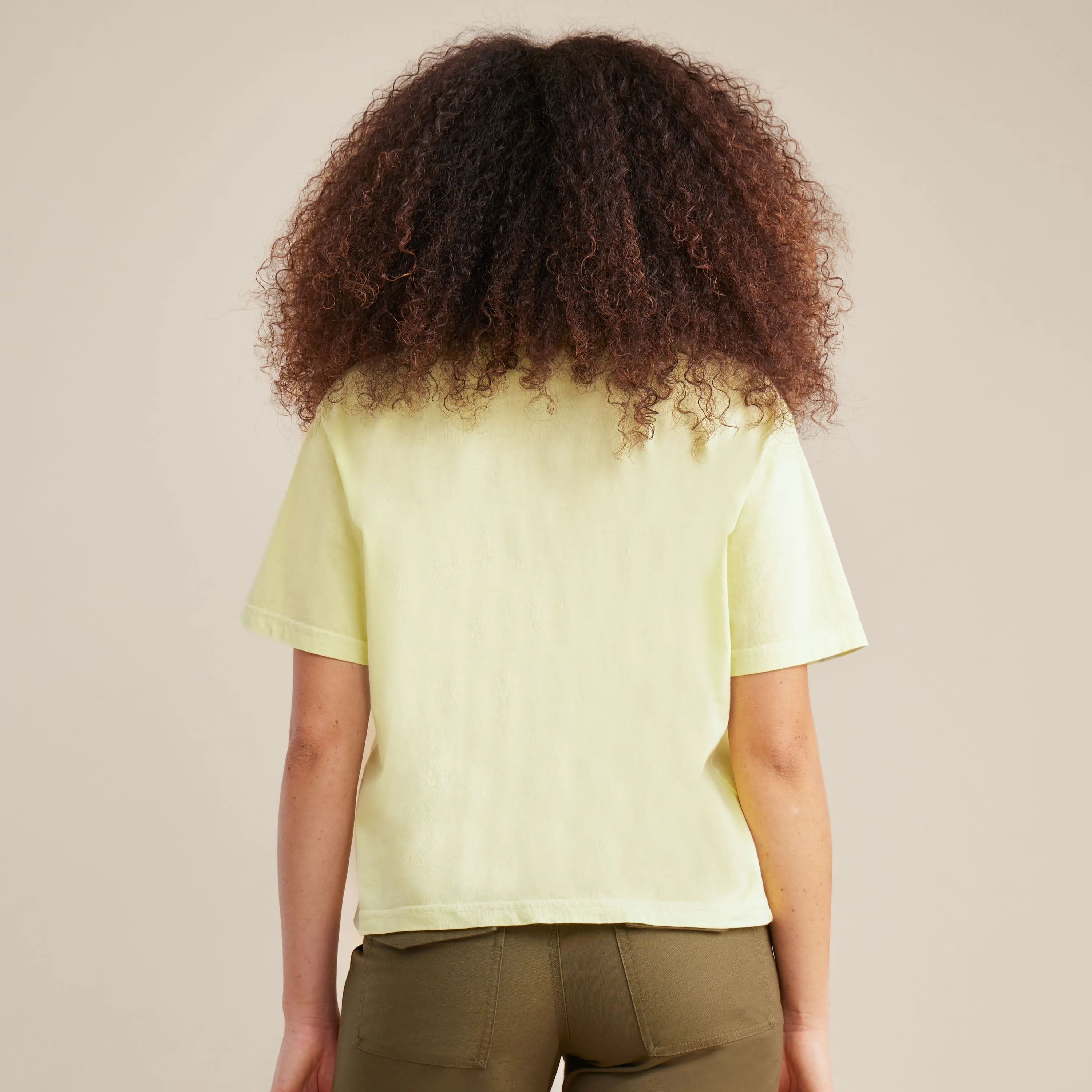 Open Roads Boxy Crop Premium Tee - Lime sold by Roark product image thumbnail 4