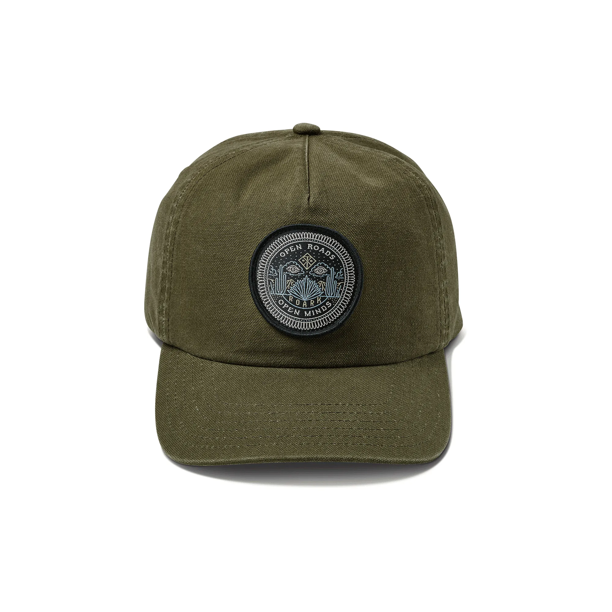Open Roads 5 Panel Snapback Hat - Dark Military sold by Roark