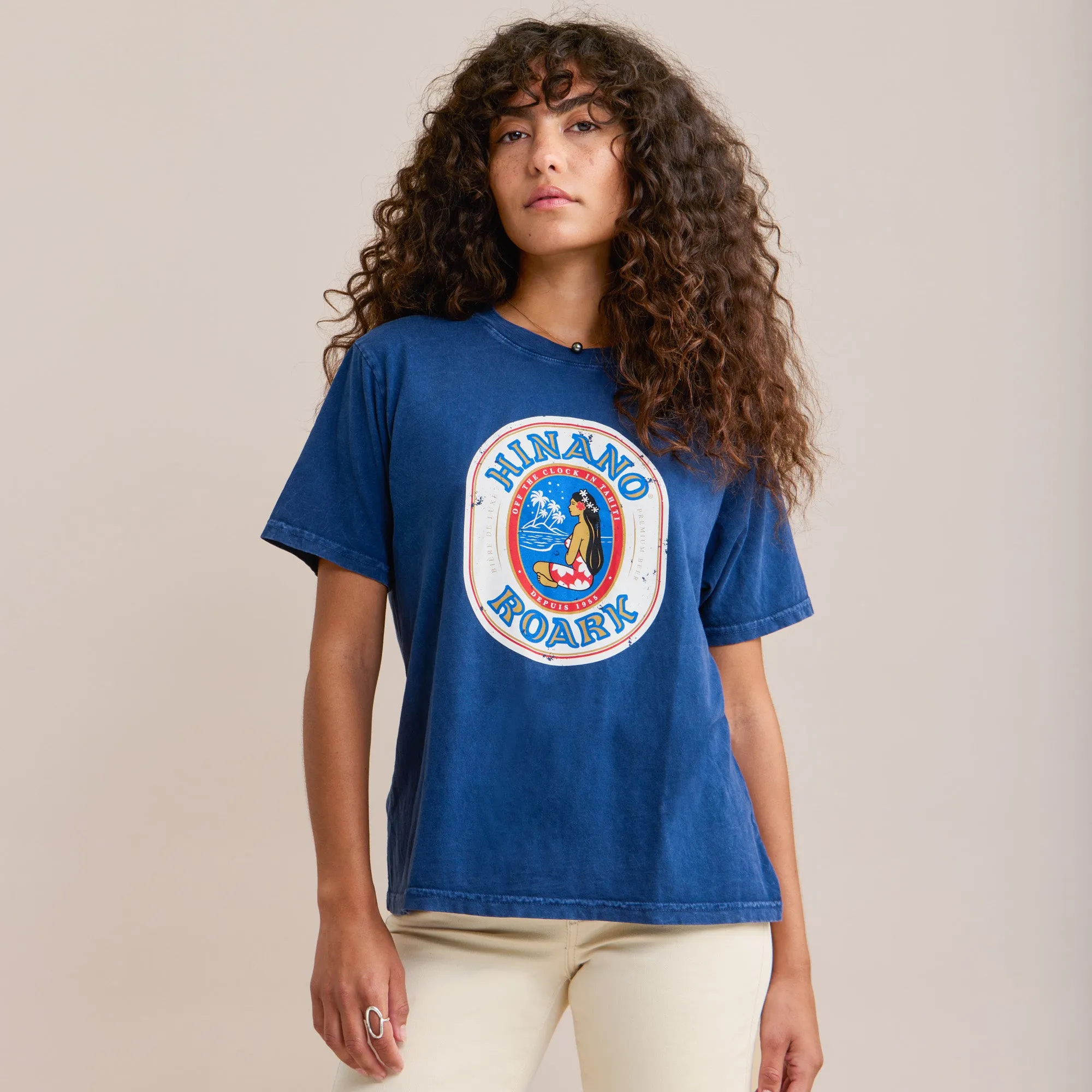 Hinano Label Premium Tee - Dark Navy sold by Roark