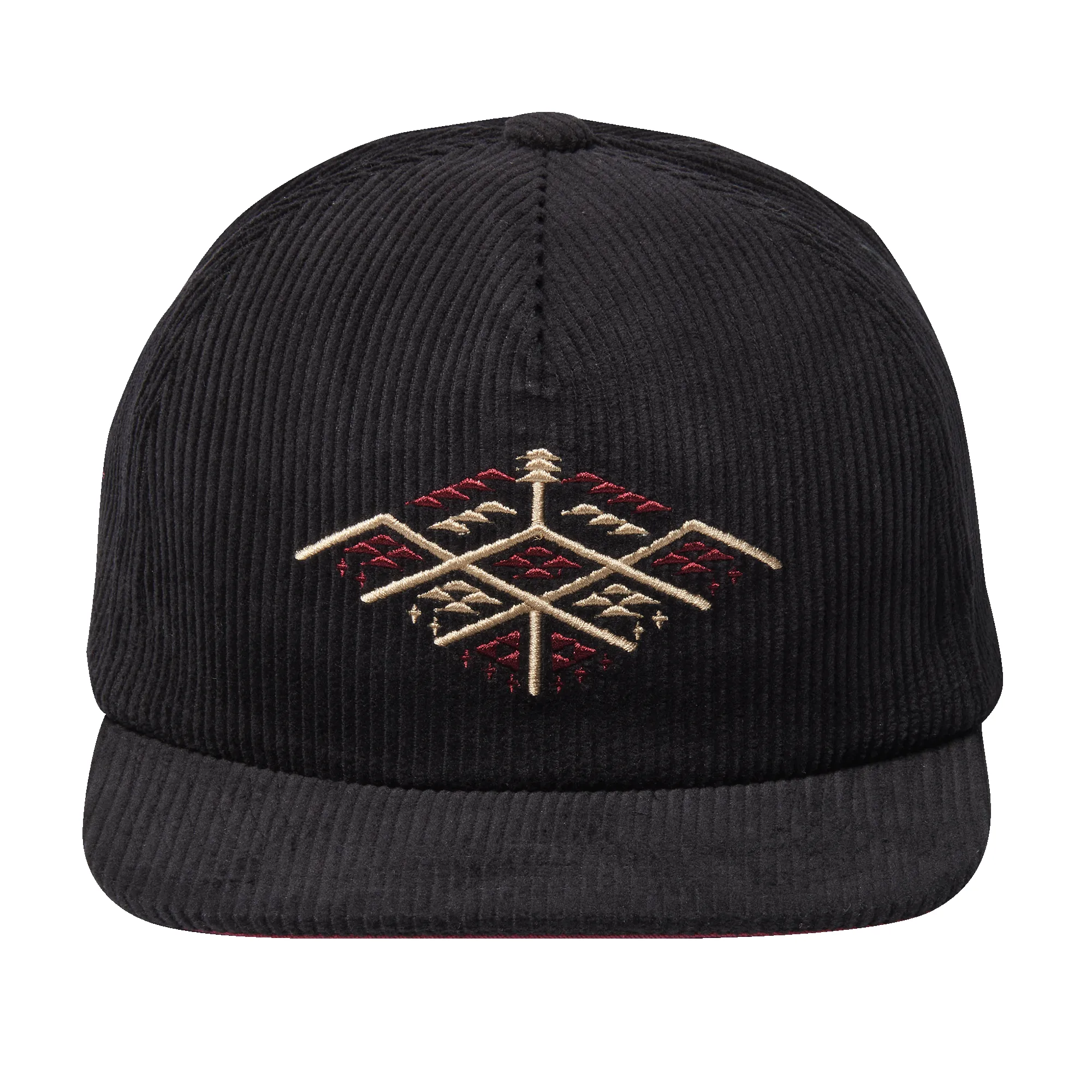 Manawa Tapu 5 Panel Snapback Hat - Black sold by Roark