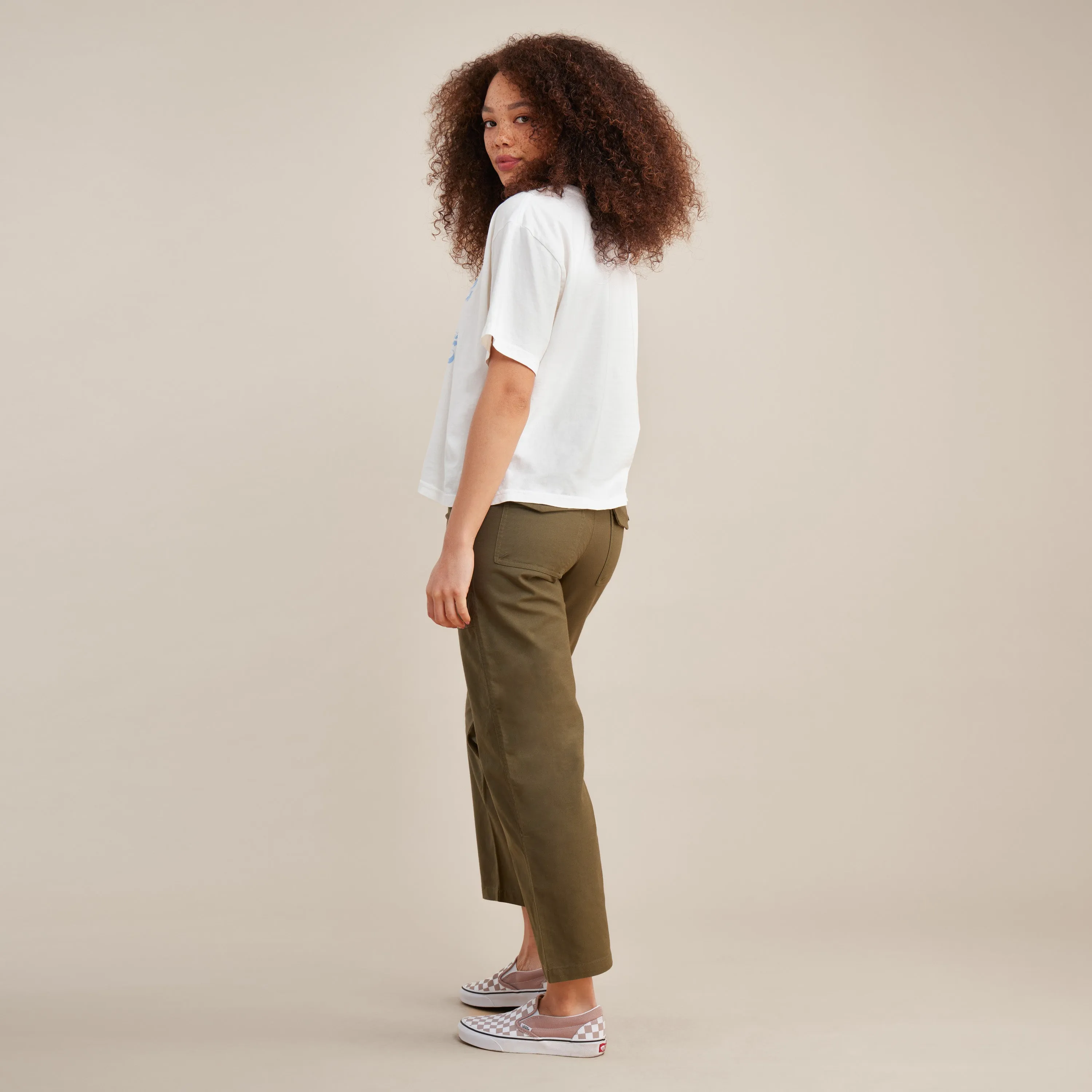 Pack Light Boxy Crop Premium Tee - Off White sold by Roark product image thumbnail 4