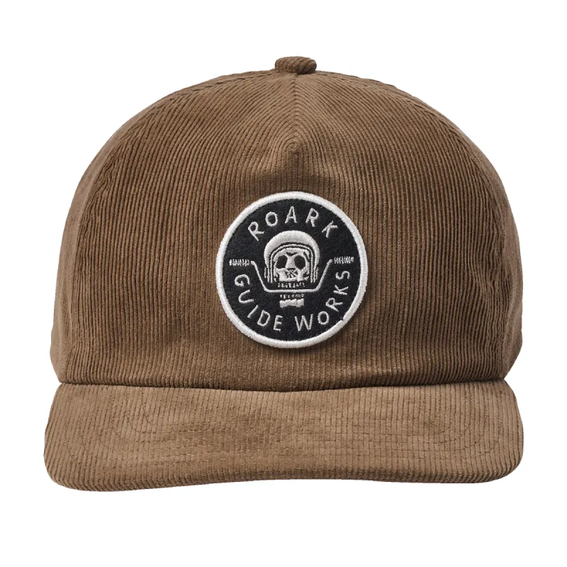 Guideworks 5 Panel Snapback Hat - Dark Khaki sold by Roark