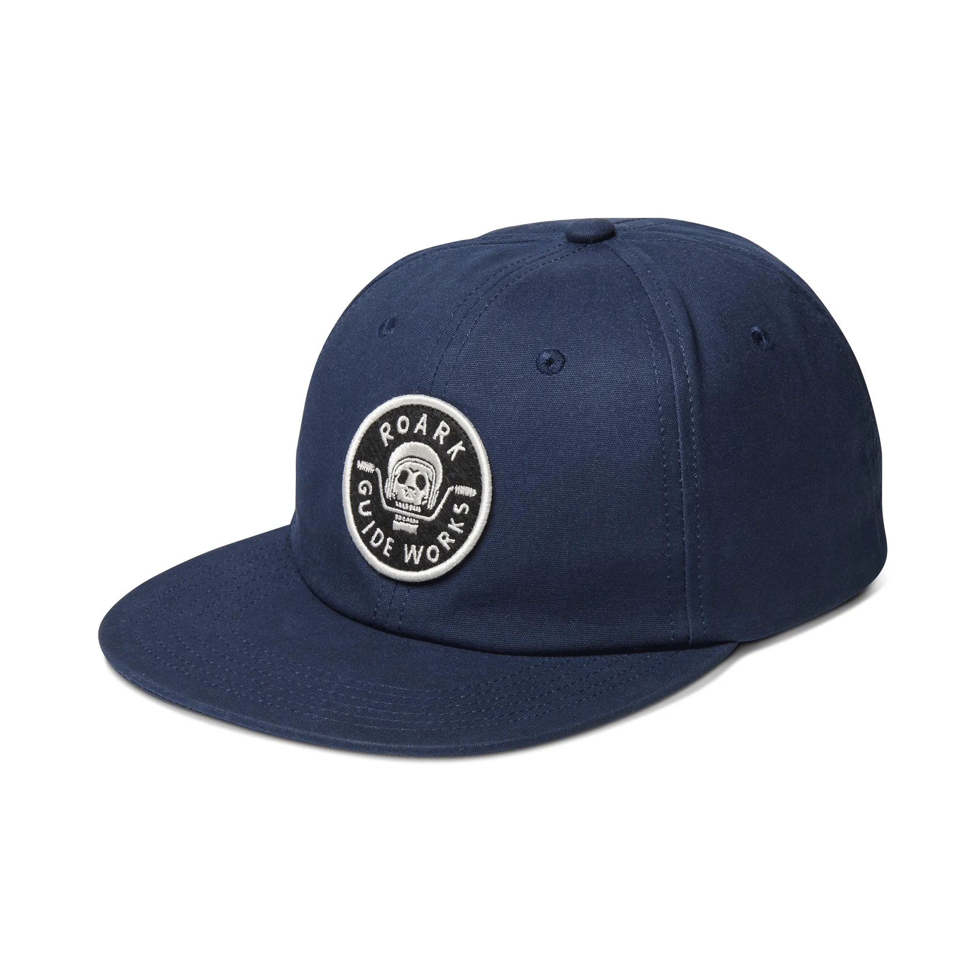 Guideworks 6 Panel Strapback Hat - Blue sold by Roark product image thumbnail 2