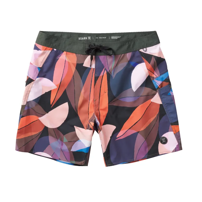 Boatman Boardshorts 17" - Multi Print sold by Roark