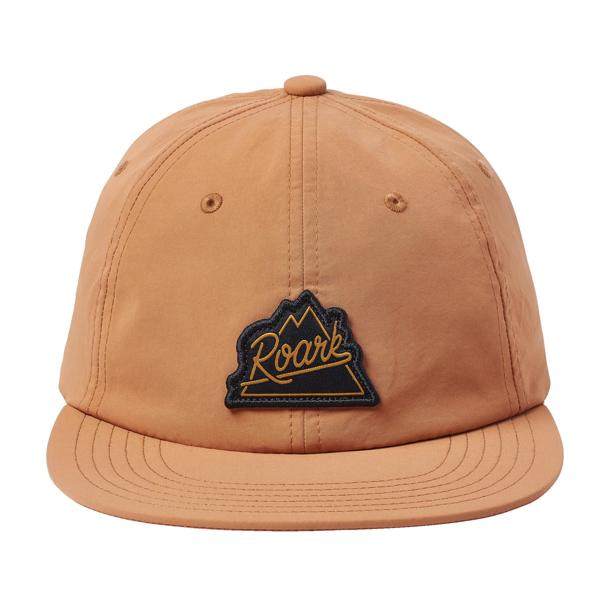 Peaking 6 Panel Snapback Hat - Copper sold by Roark