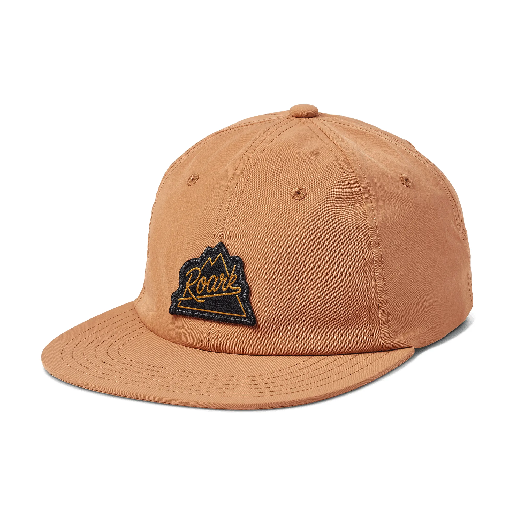 Peaking 6 Panel Snapback Hat - Copper sold by Roark product image thumbnail 3