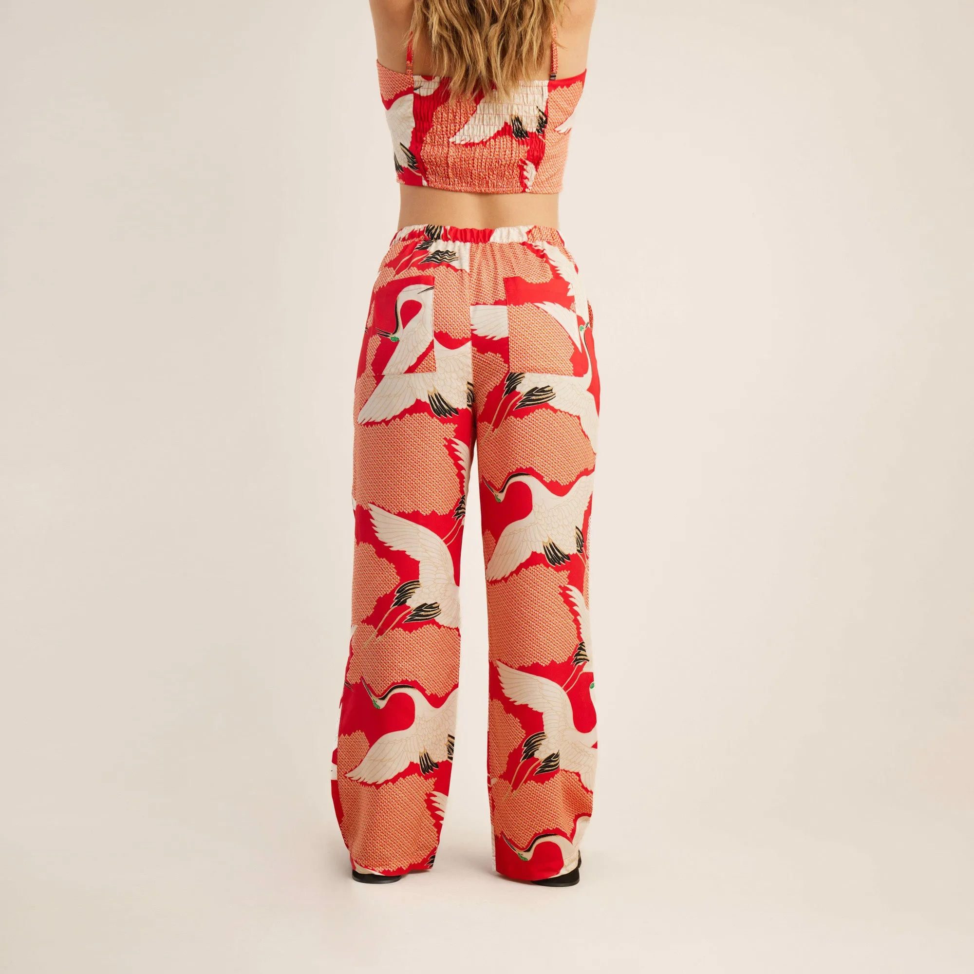 PIC Pants - Bright Red Vintage Crane sold by Roark product image thumbnail 5
