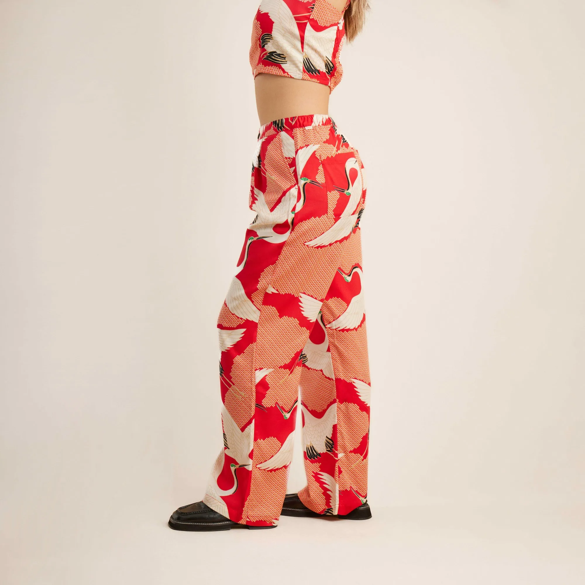 PIC Pants - Bright Red Vintage Crane sold by Roark product image thumbnail 4