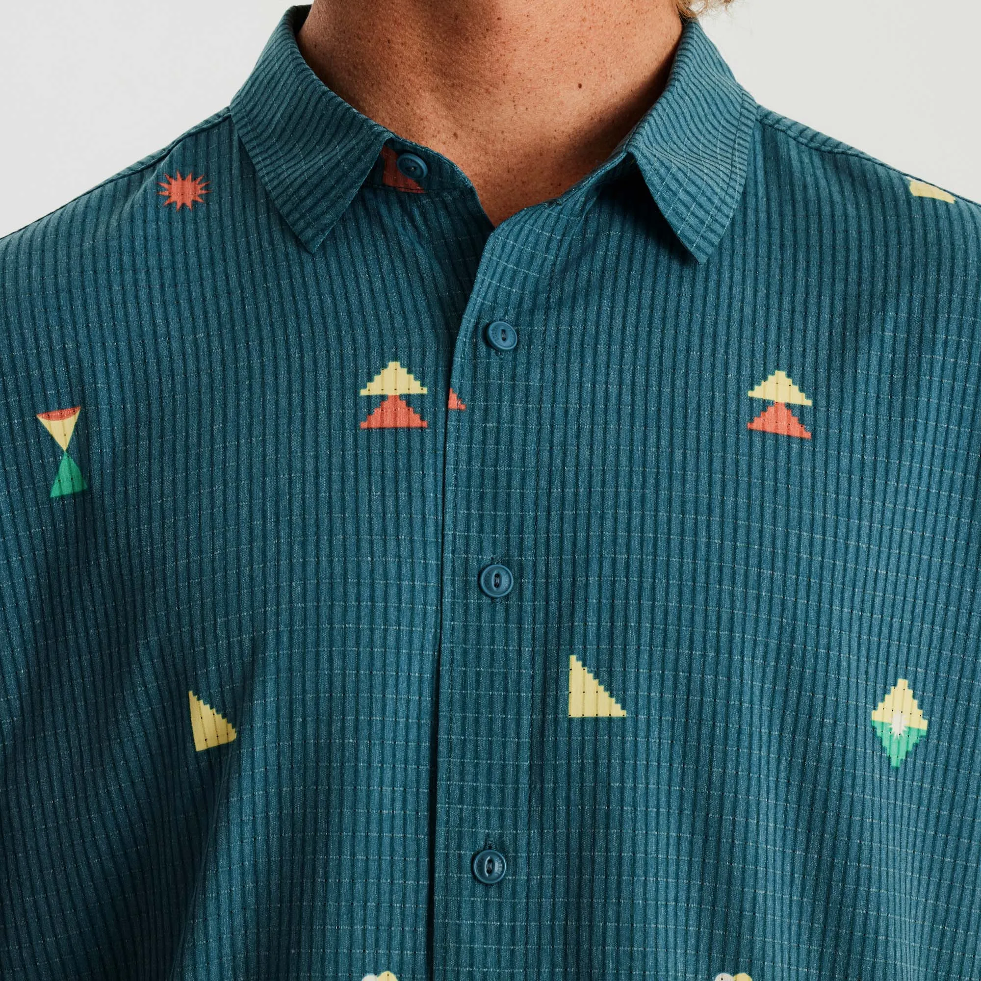 Bless Up Breathable Stretch Shirt - Heart Studio Costa sold by Roark product image thumbnail 5