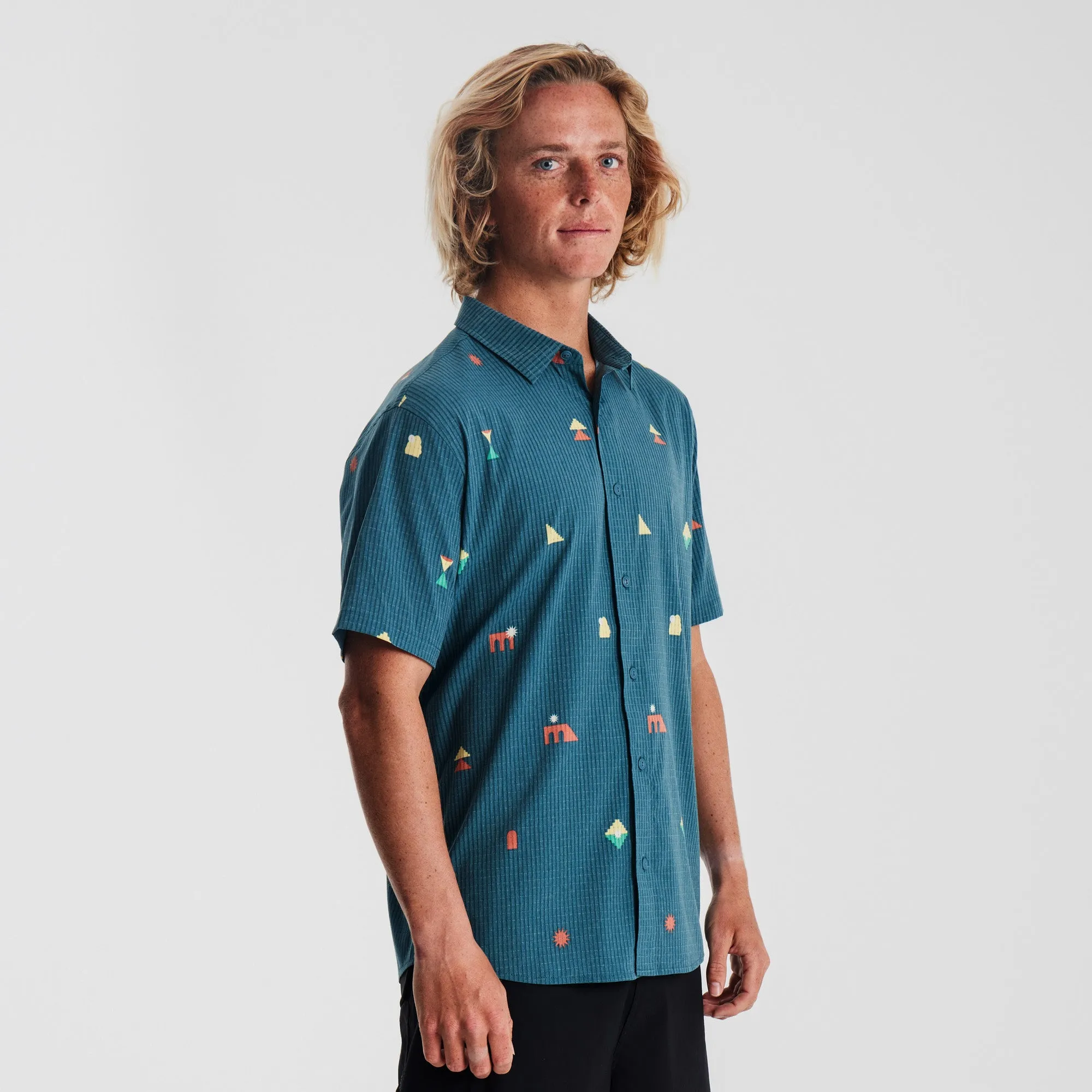 Bless Up Breathable Stretch Shirt - Heart Studio Costa sold by Roark product image thumbnail 3