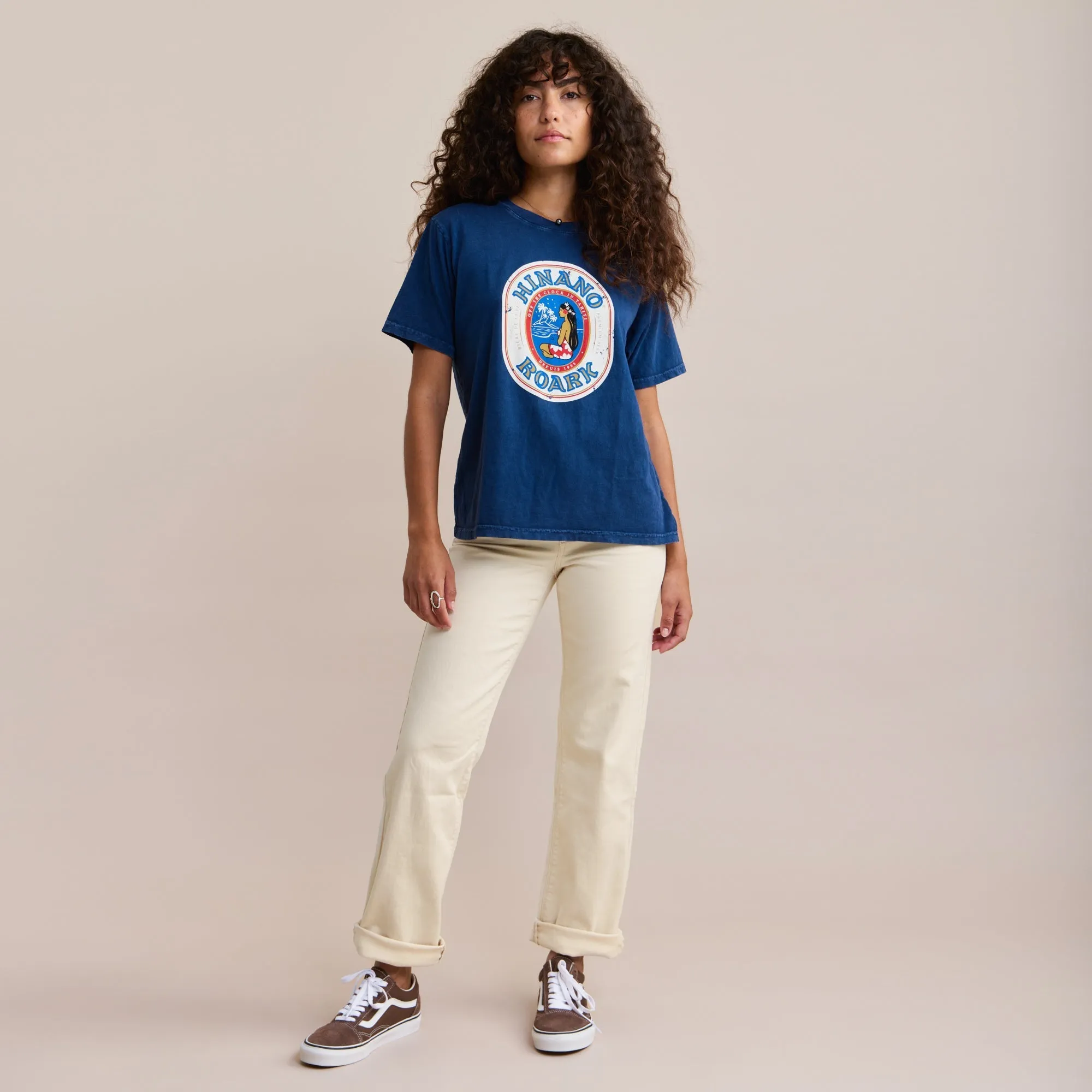 Hinano Label Premium Tee - Dark Navy sold by Roark