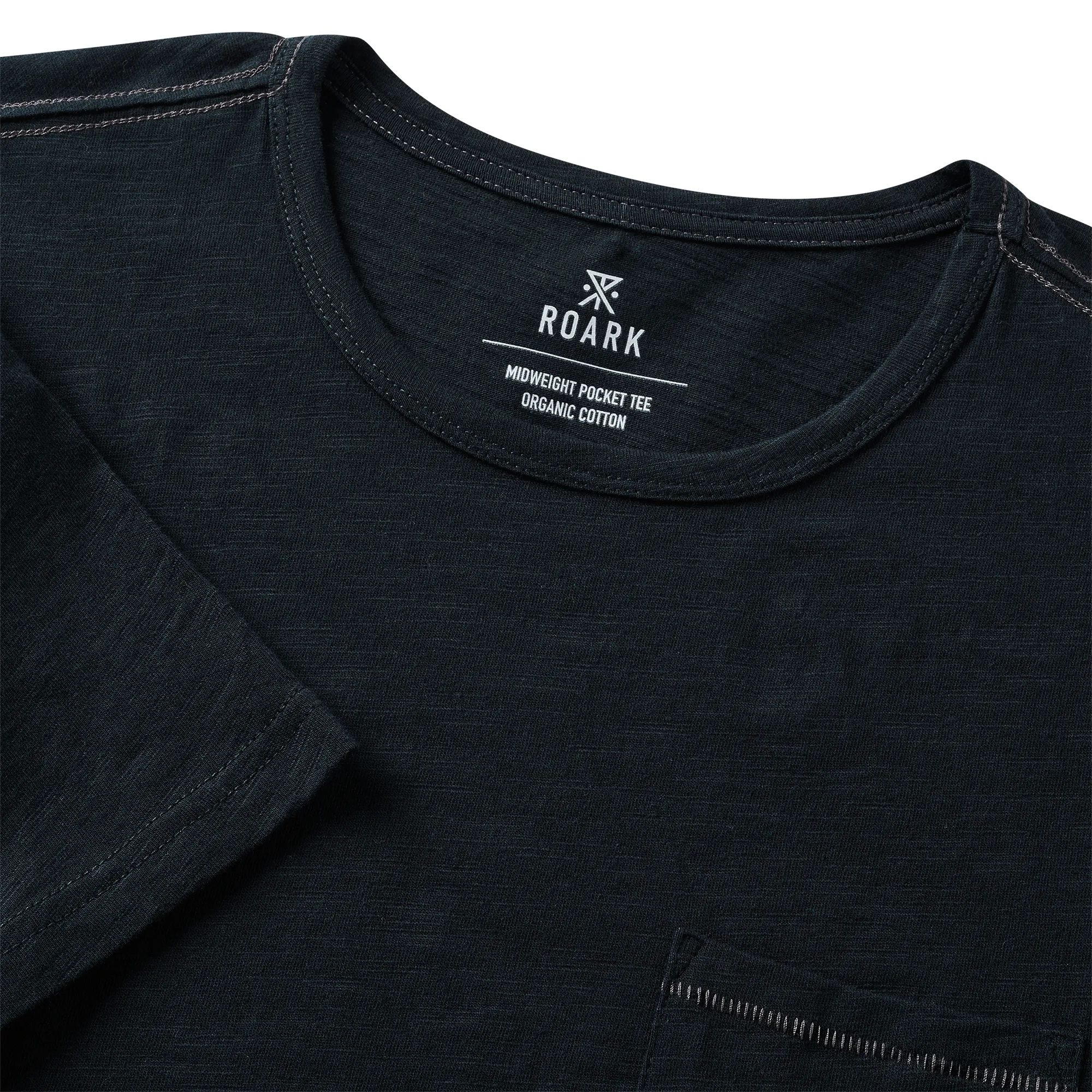 Well Worn Midweight Organic Short Sleeve Tee - Black sold by Roark product image thumbnail 4