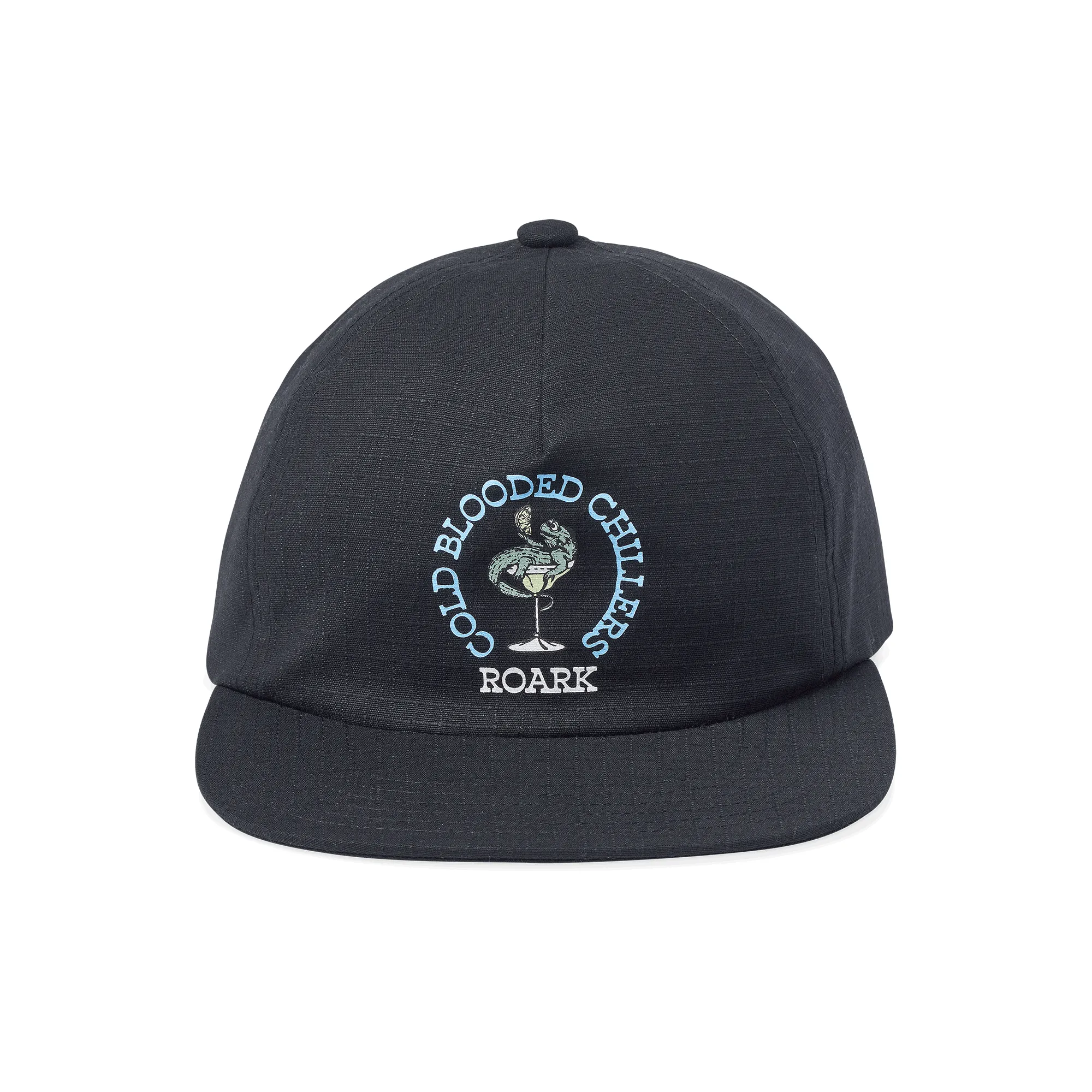 Just Chillin' 5 Panel Strapback Hat - Black sold by Roark product image thumbnail 4