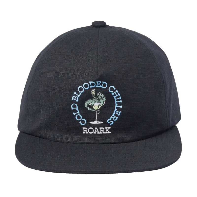 Just Chillin' 5 Panel Strapback Hat - Black sold by Roark