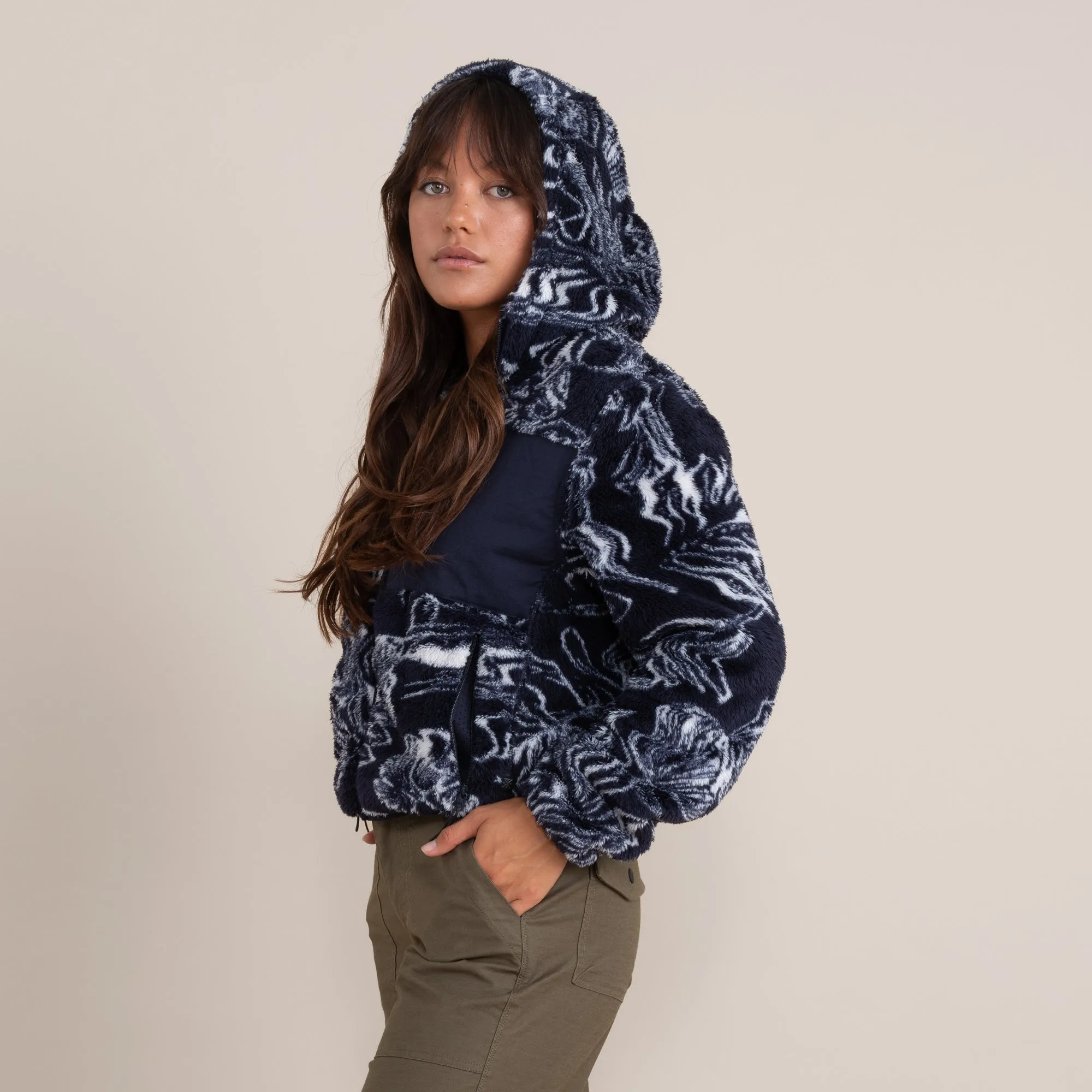 Rambler Fleece Hoodie - Dark Navy sold by Roark product image thumbnail 2