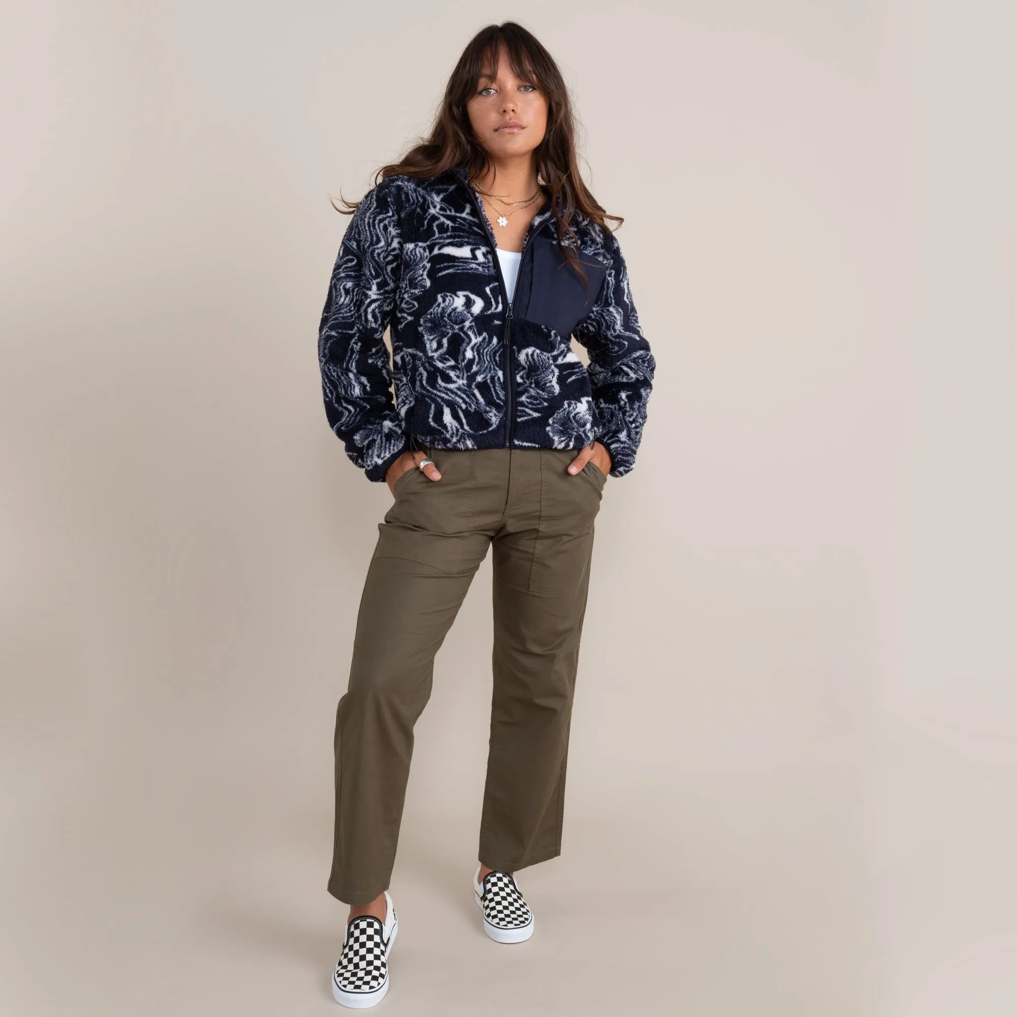 Rambler Fleece Hoodie - Dark Navy sold by Roark product image thumbnail 3