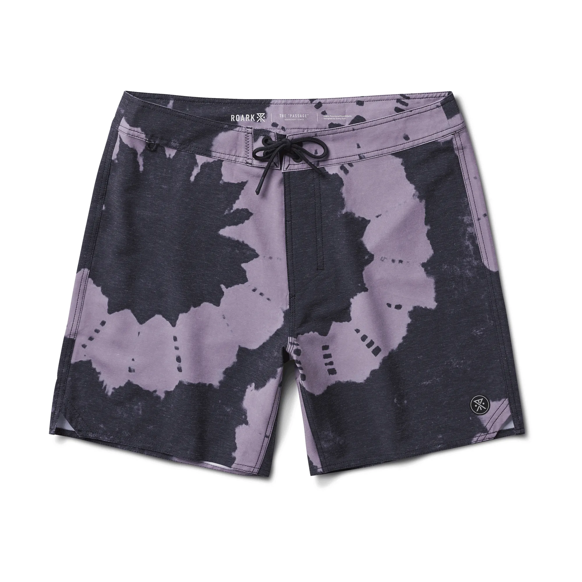 Passage 17" Boardshorts - Purple Haze Shibori sold by Roark