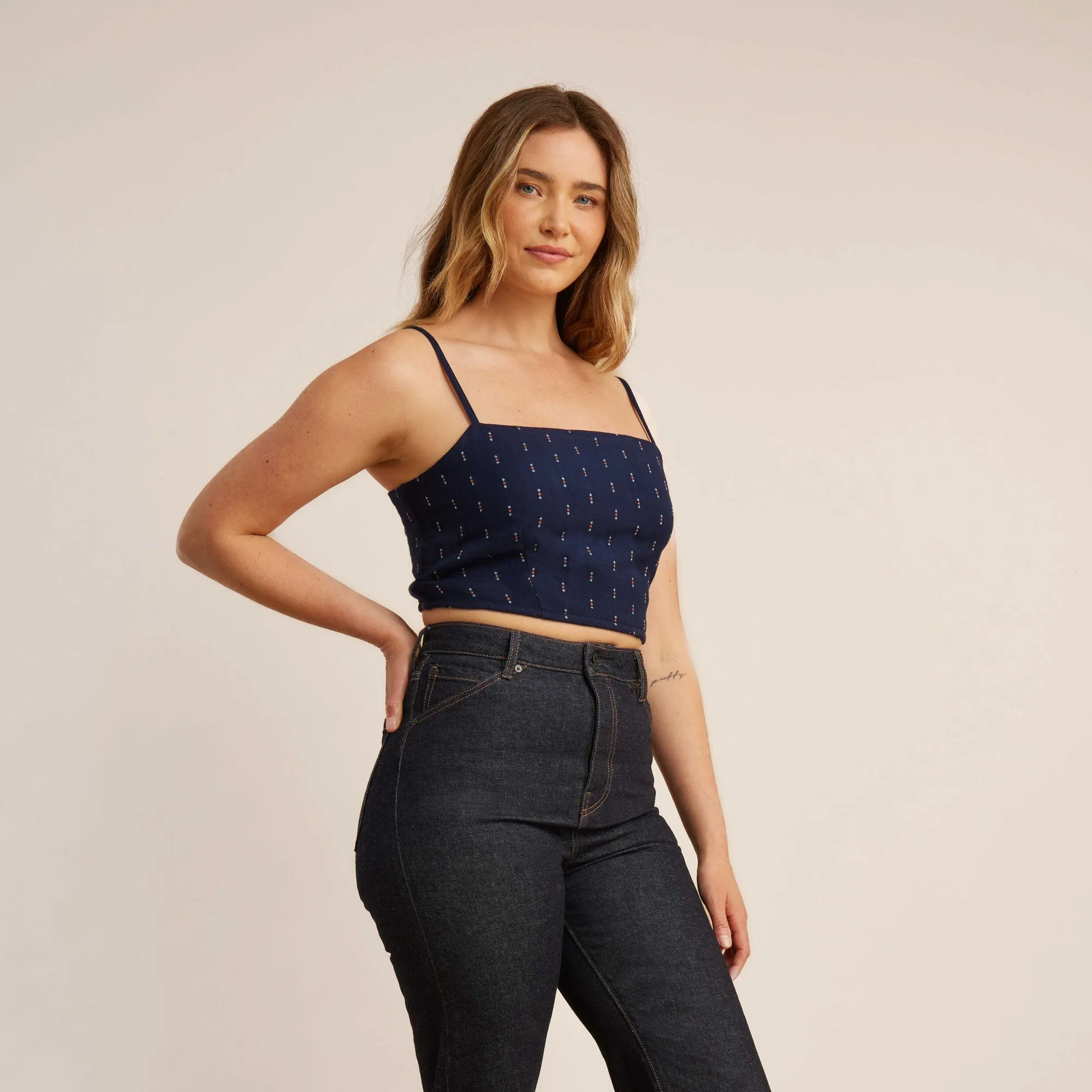 PIC Cami Tank Top - Dark Navy sold by Roark
