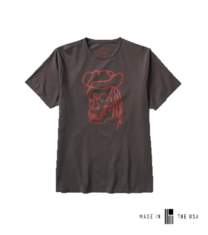 Wrangler Ghostrider Vintage Premium Tee - Charcoal sold by Roark