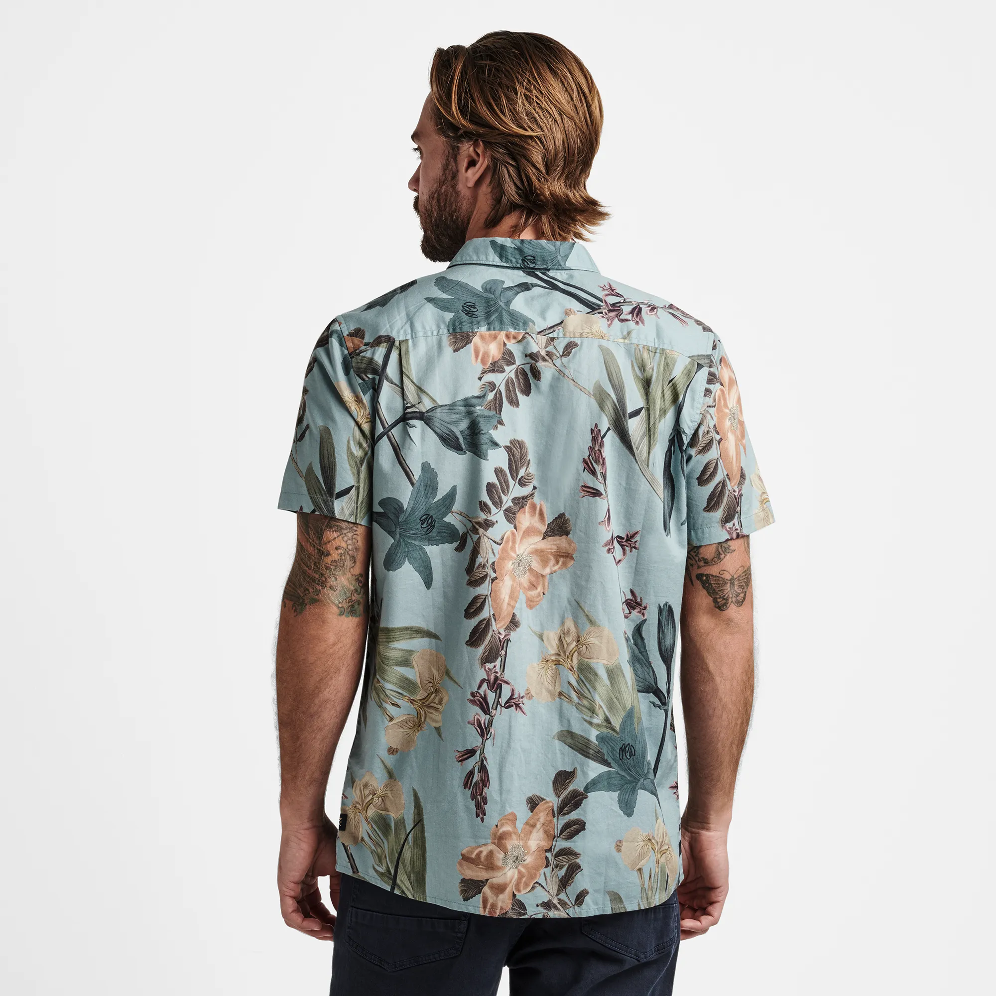 Journey Shirt - Dusty Blue Far East Flora sold by Roark product image thumbnail 3