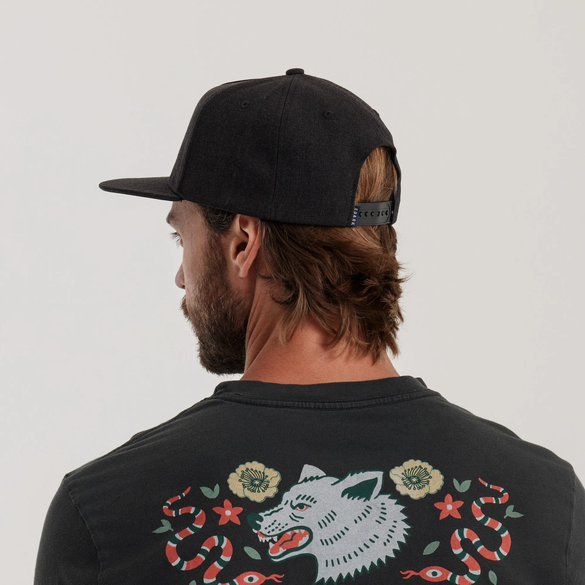Station Trucker Snapback Hat - Black / Enjoy Bird sold by Roark product image thumbnail 5