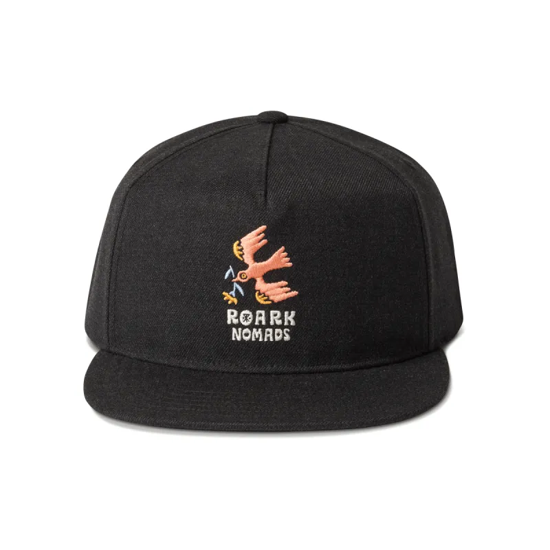 Station Trucker Snapback Hat - Black / Enjoy Bird made by Roark