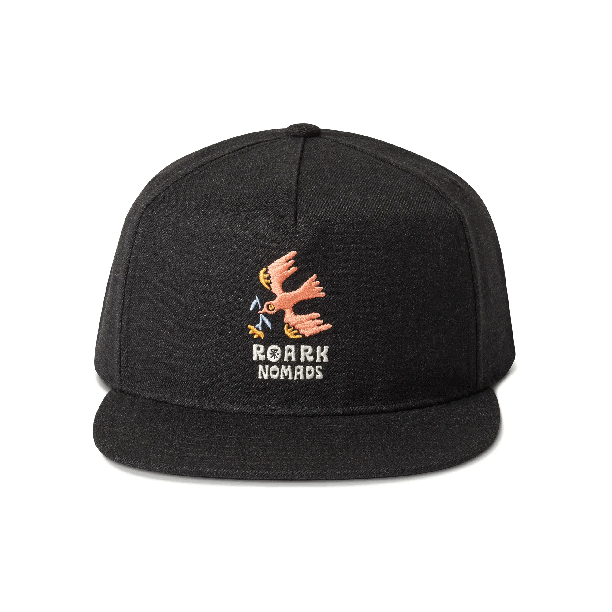 Station Trucker Snapback Hat - Black / Enjoy Bird sold by Roark