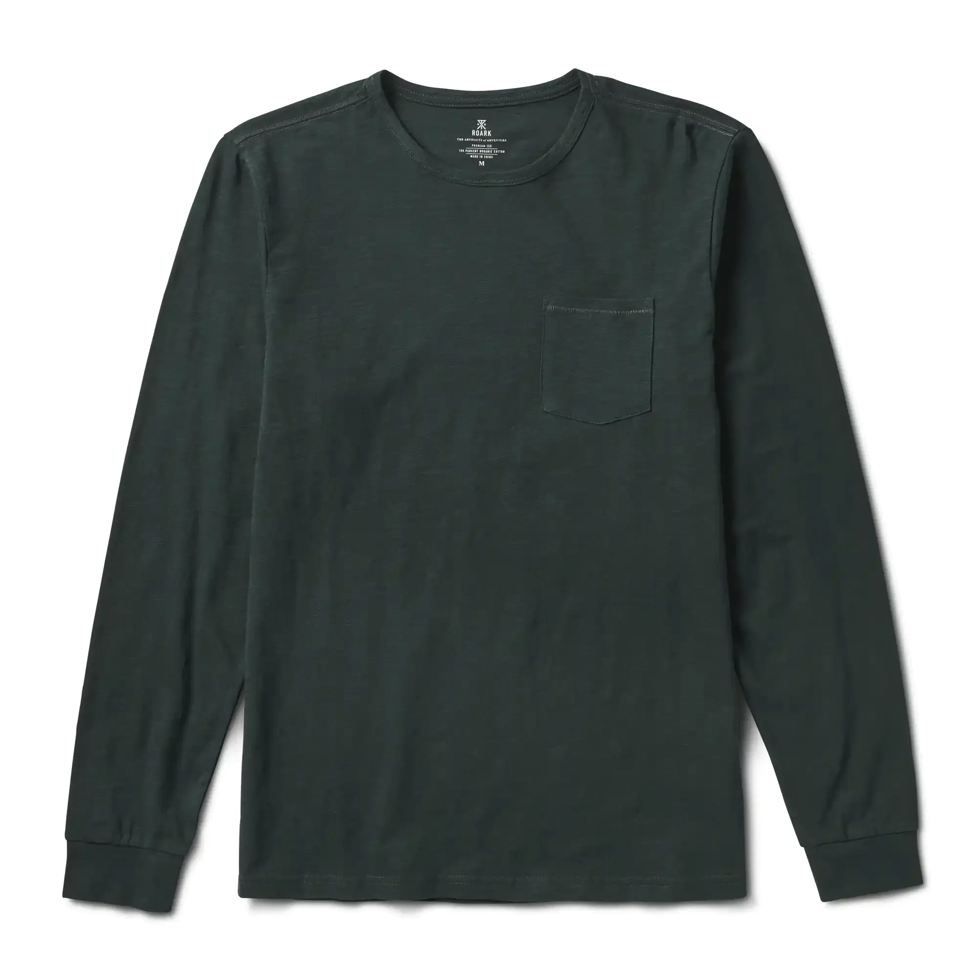 Well Worn Midweight Organic Long Sleeve Tee - Spruce Green sold by Roark