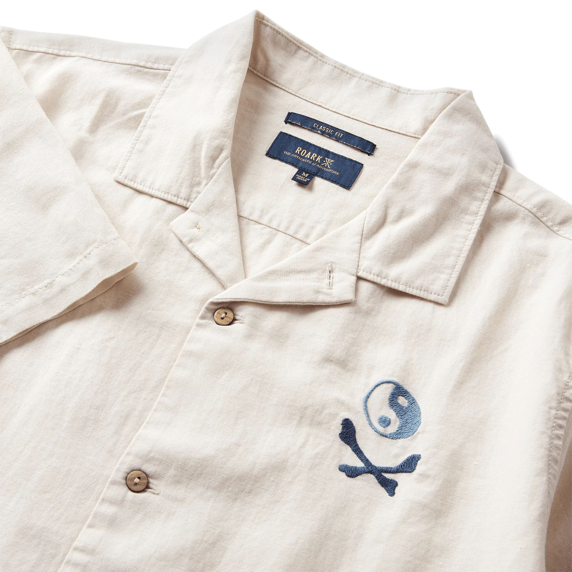 Gonzo Short Sleeve Button Up Shirt - Bone Kampai sold by Roark product image thumbnail 3