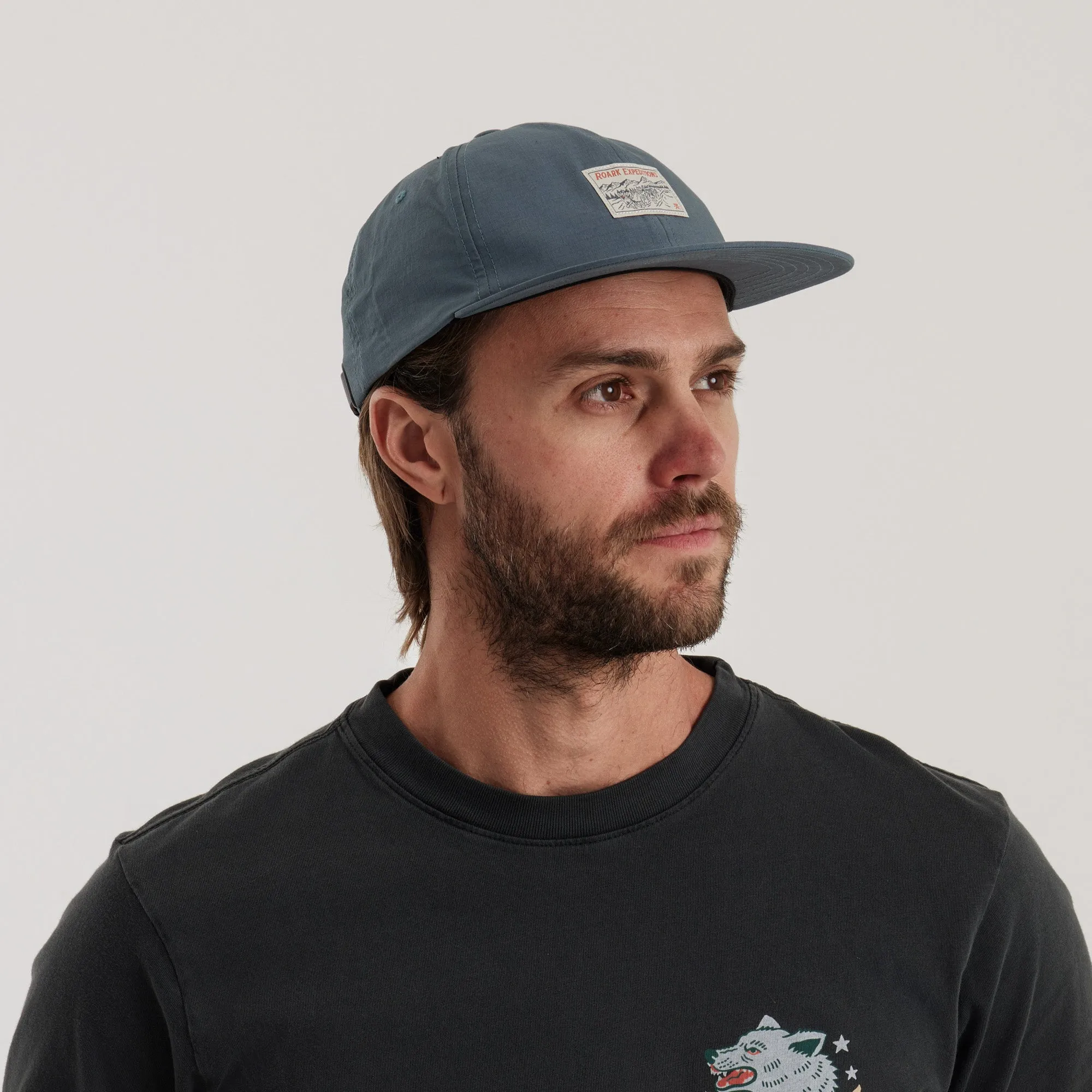 Campover Strapback Hat - Blue sold by Roark product image thumbnail 4