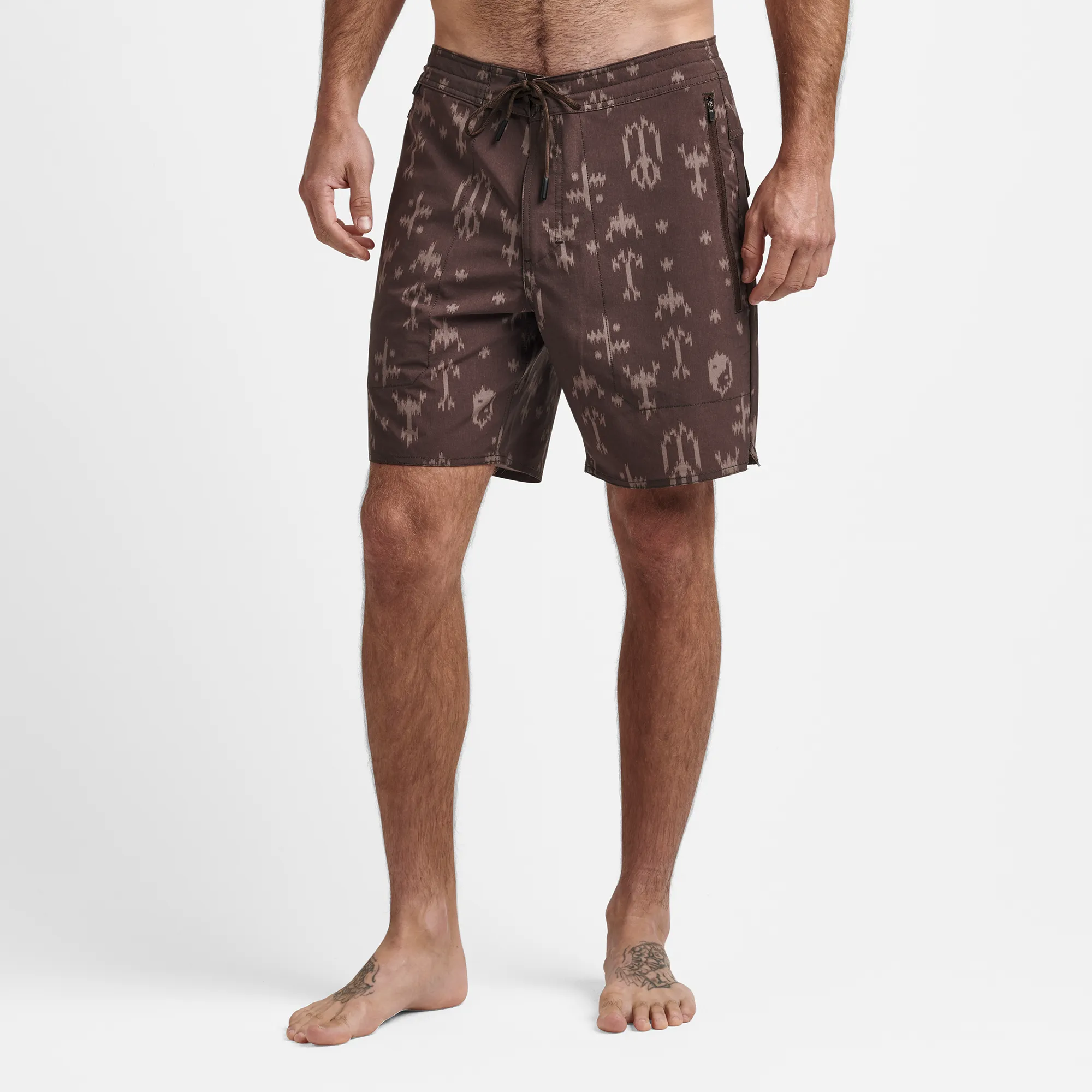 Layover Hybrid Trail Shorts 18" - Coffee Ikigai sold by Roark product image thumbnail 4
