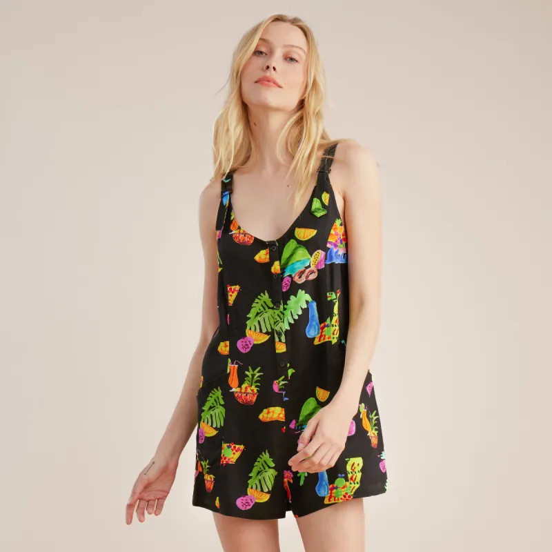 Sundaze Romper - Black Print sold by Roark