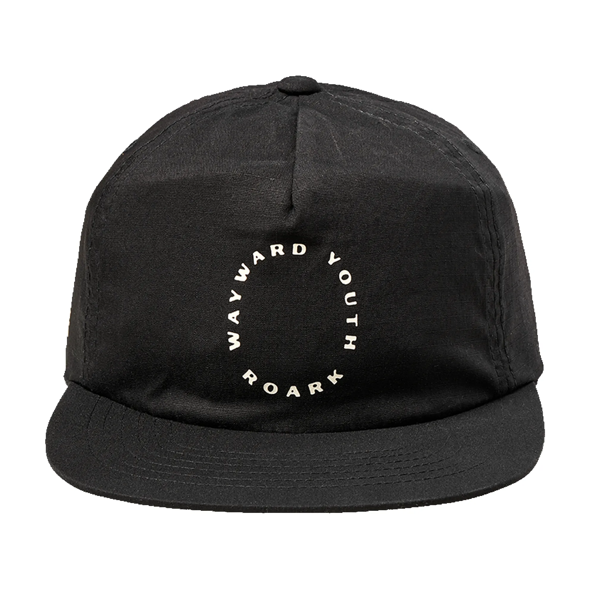 Wayward Youth 5 Panel Hat - Black sold by Roark