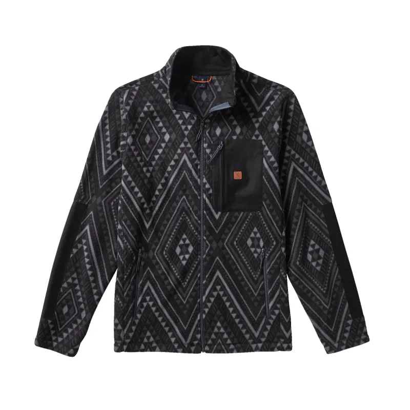 Landfall Fleece - Manawa Tapu Black Print sold by Roark