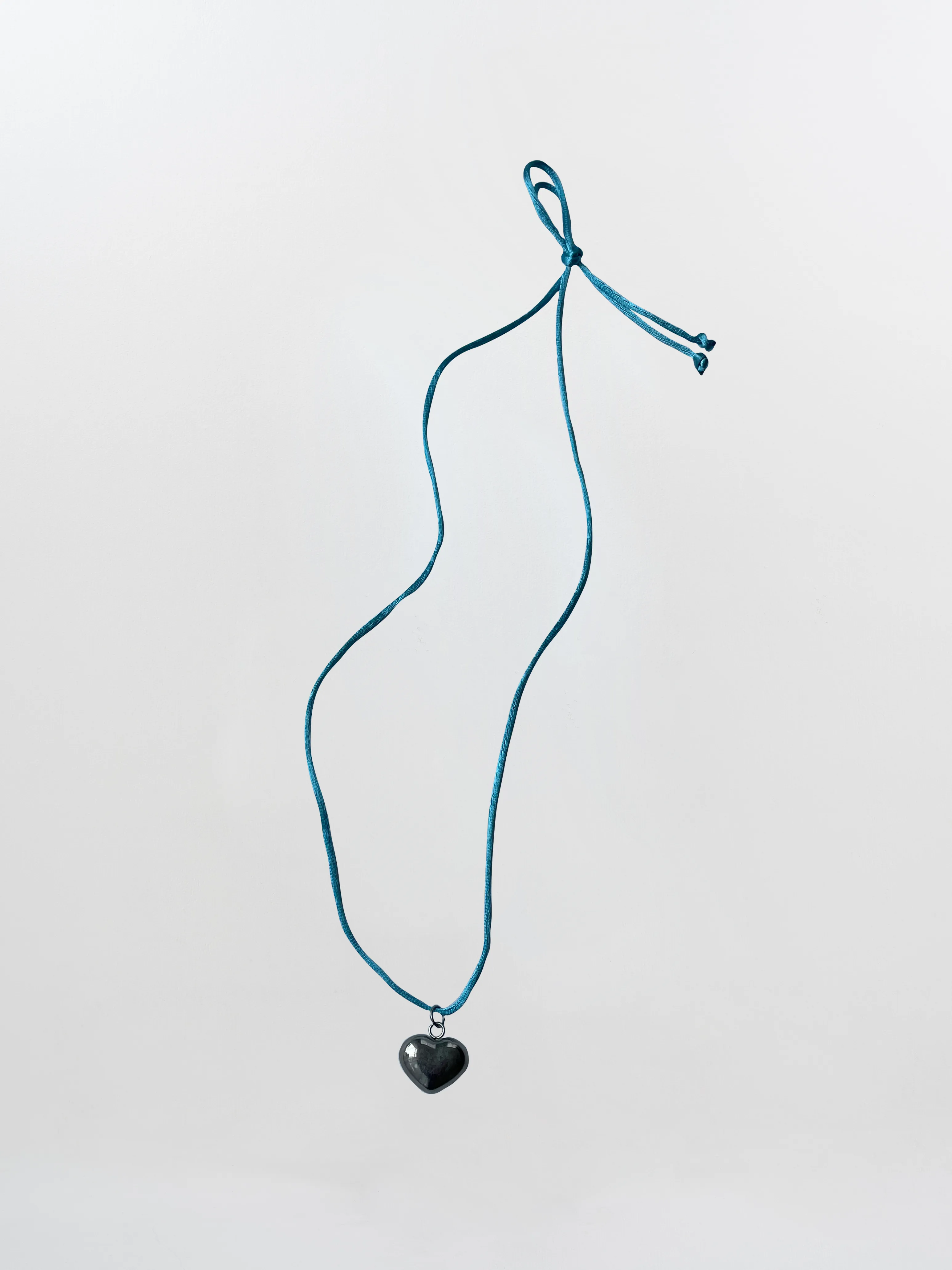 Blue Cord Silver Heart sold by BELLE the label