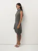 Plume Dress – Charcoal sold by BELLE the label