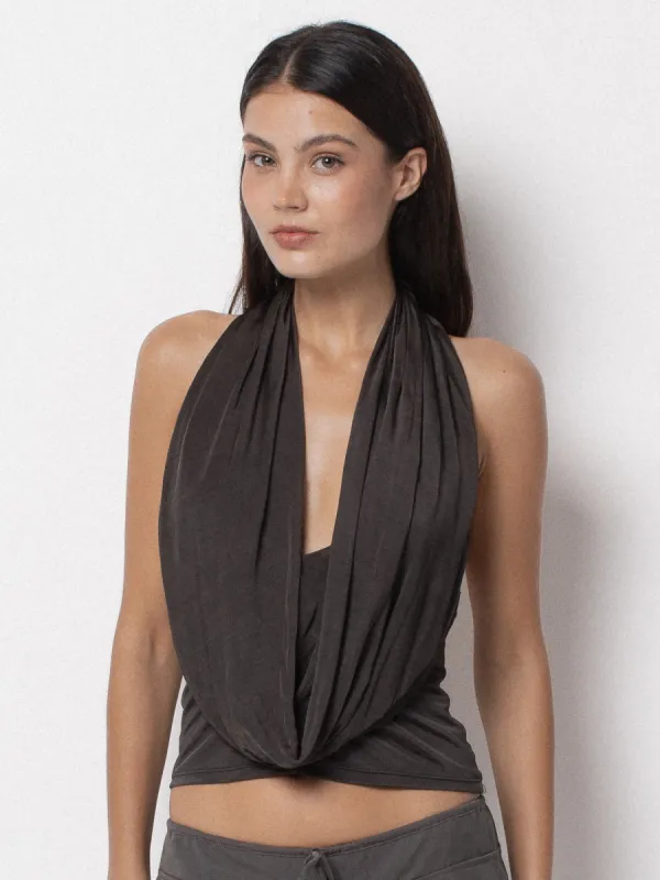 Sian Blouse – Charcoal made by BELLE the label