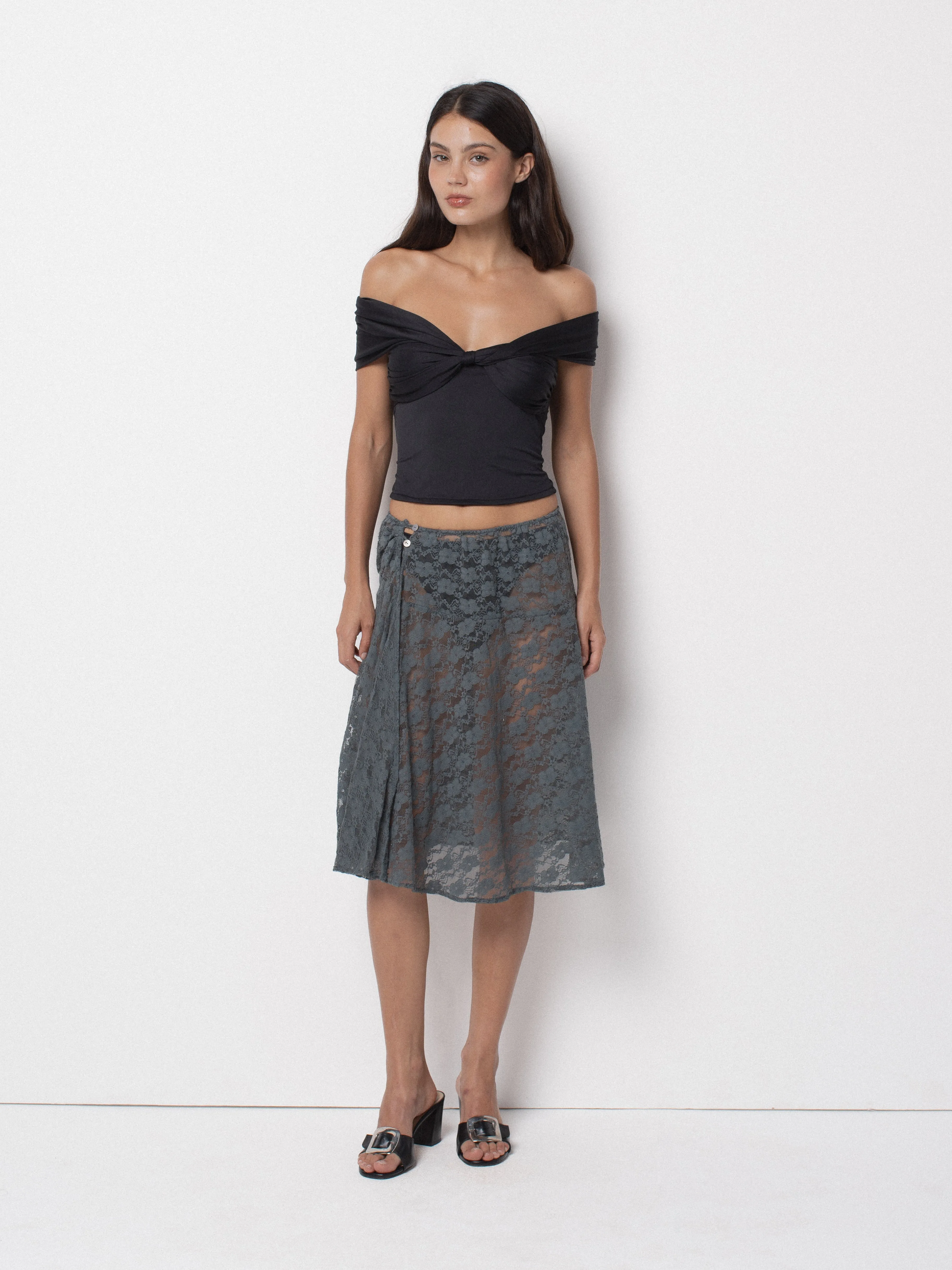 Peony Top - Black sold by BELLE the label product image thumbnail 3