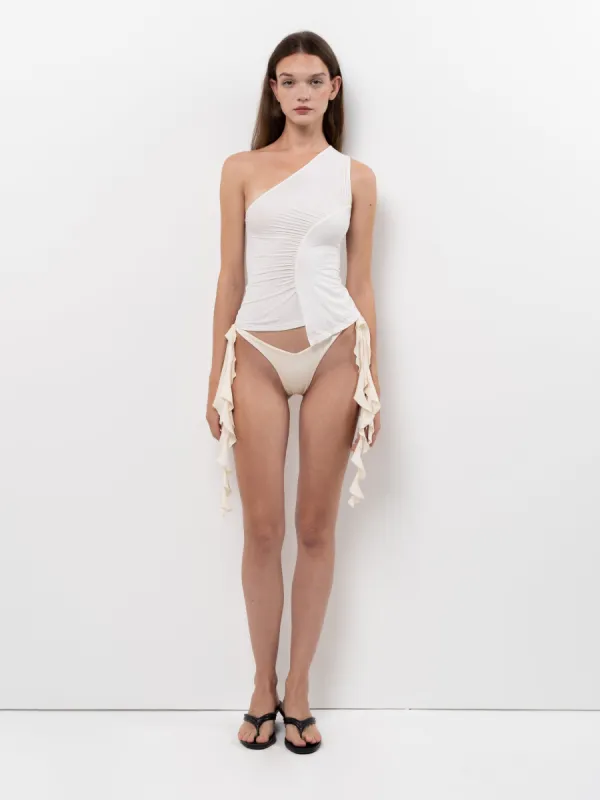 Flounce Bottom - Ivory sold by BELLE the label