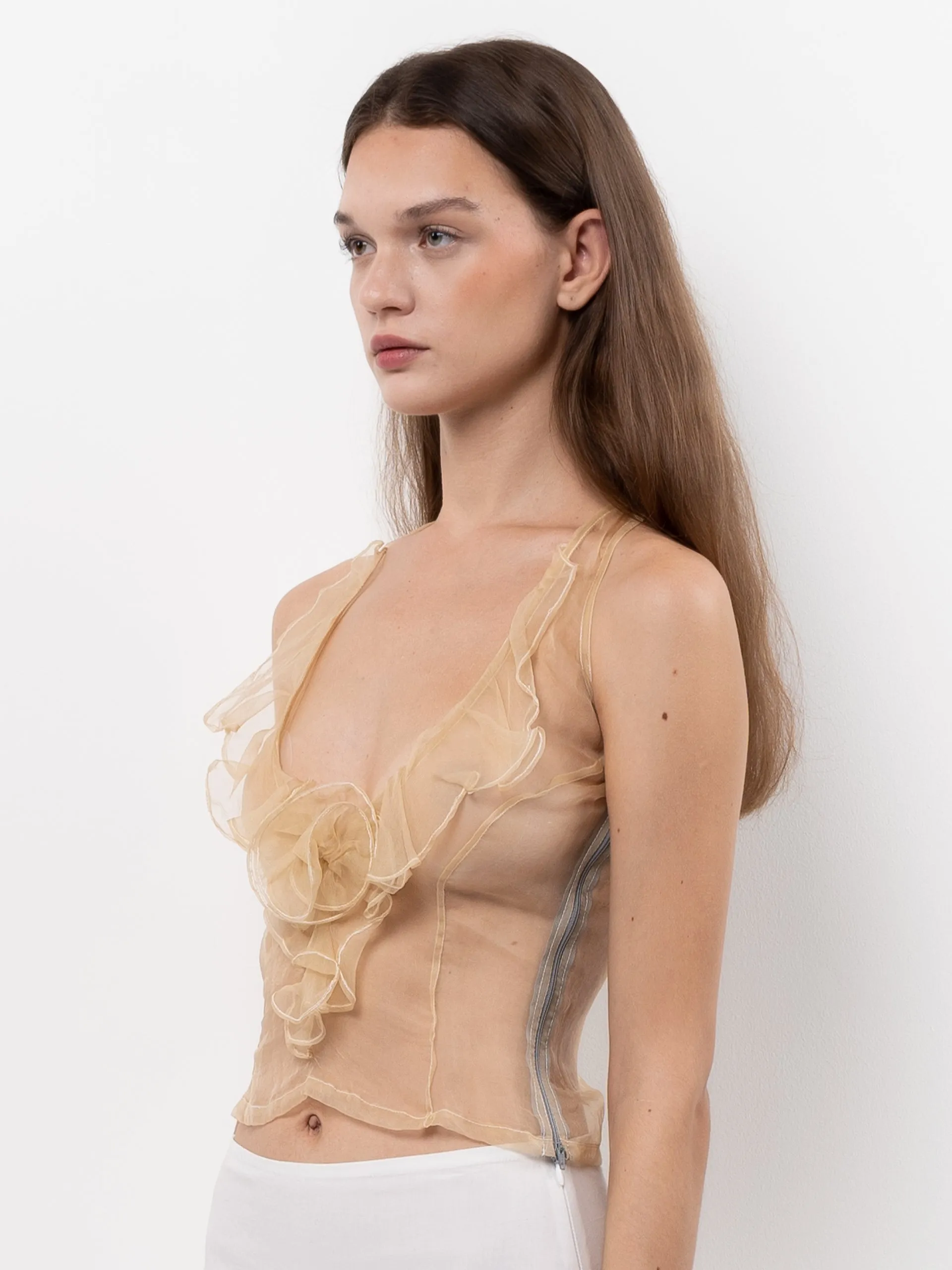 Organza Top – Peach sold by BELLE the label product image thumbnail 3