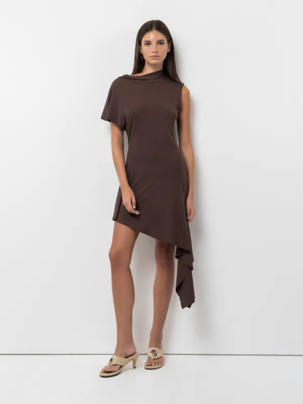 Plume Dress – Wood sold by BELLE the label