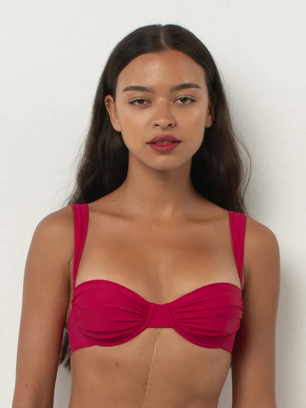 Oracle Top — Raspberry sold by BELLE the label