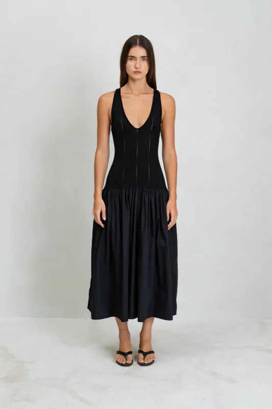 Siena Dress – Black sold by BELLE the label