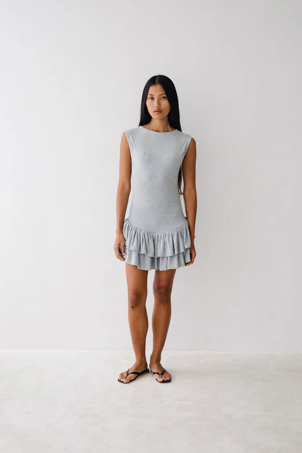 Ballerina Dress – Grey sold by BELLE the label
