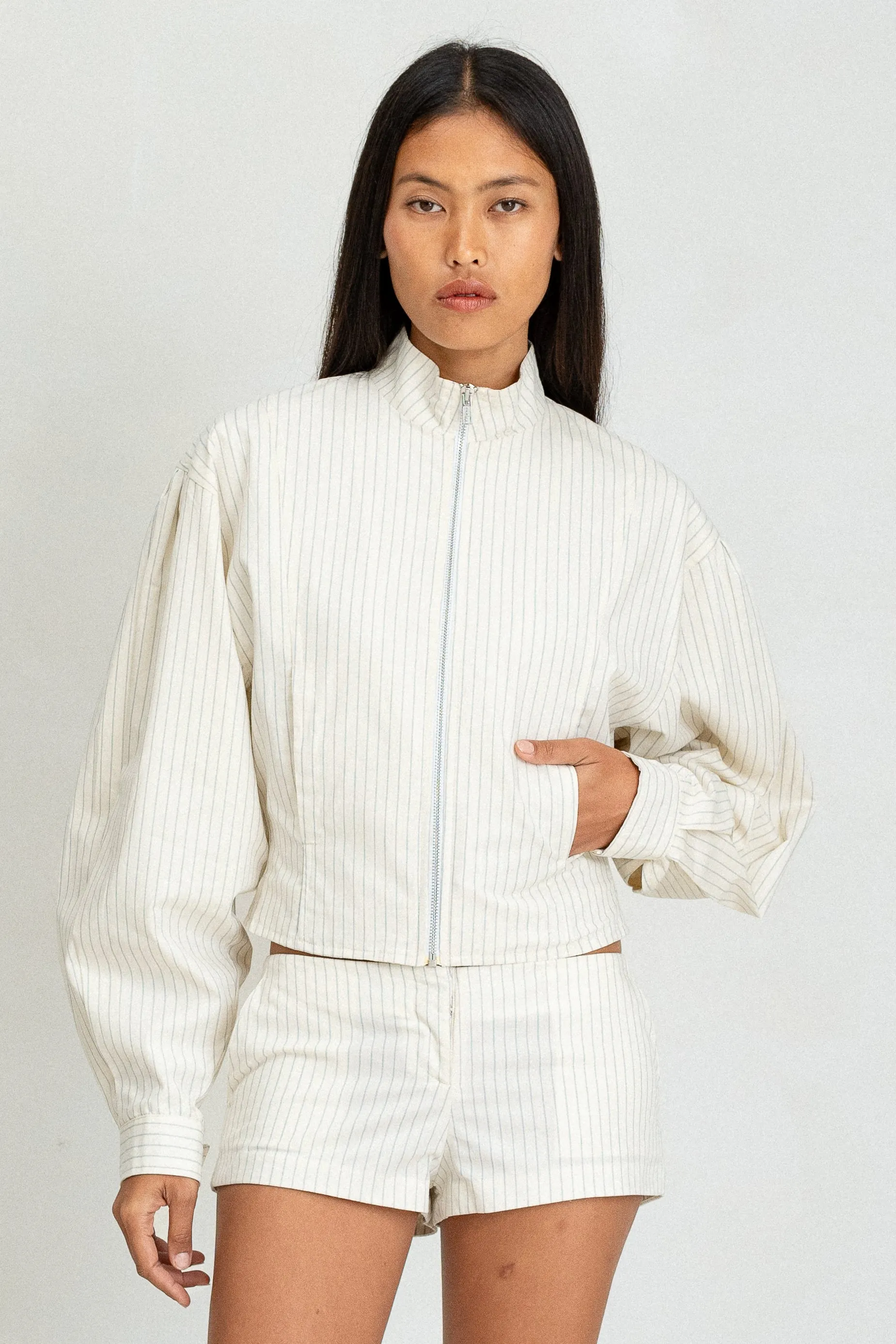 Globo II Jacket – Pinstripe sold by BELLE the label product image thumbnail 5