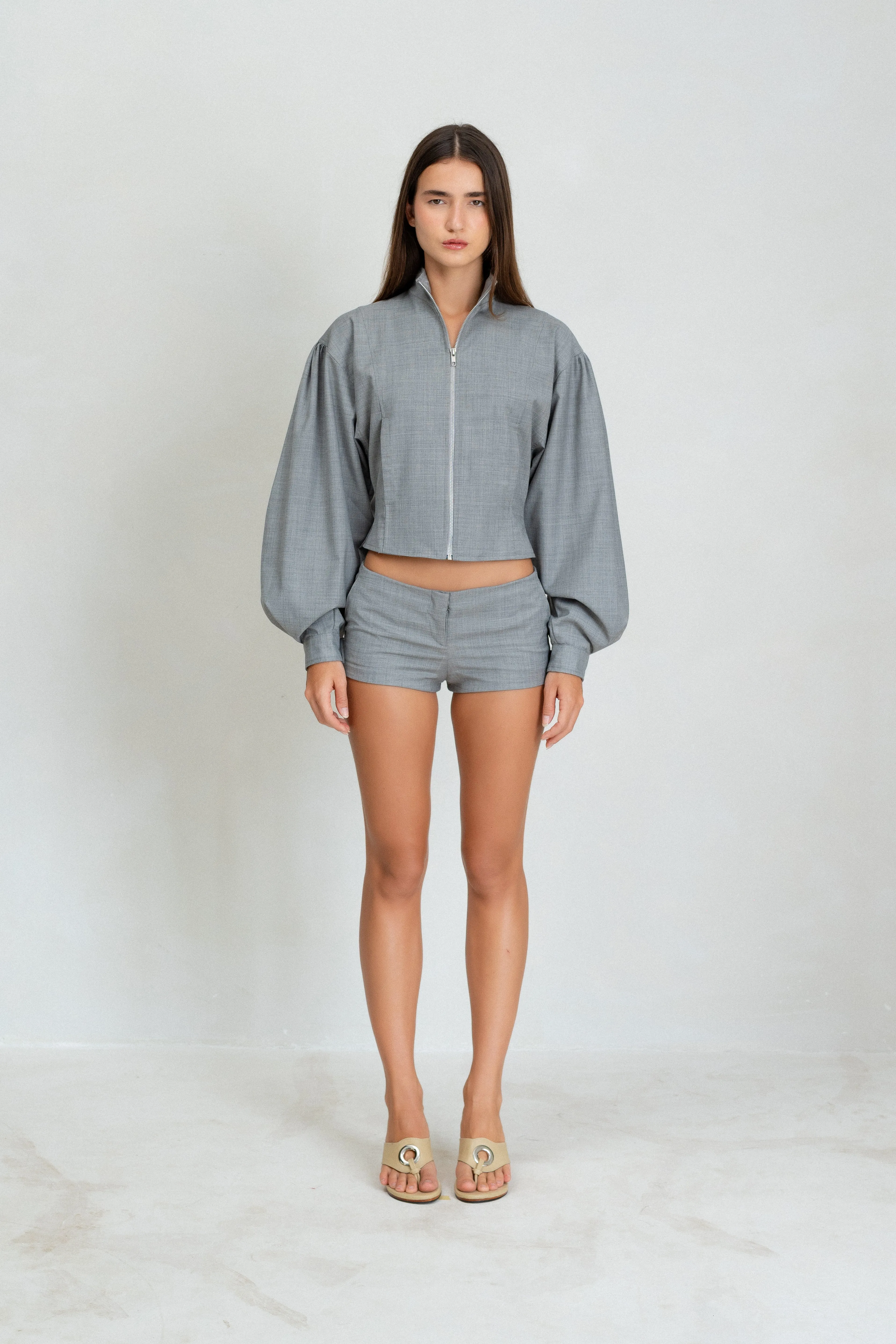 Globo II Jacket – Grey sold by BELLE the label