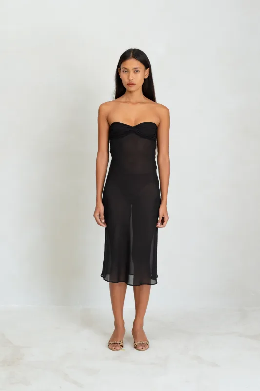 Lea Dress - Black made by BELLE the label