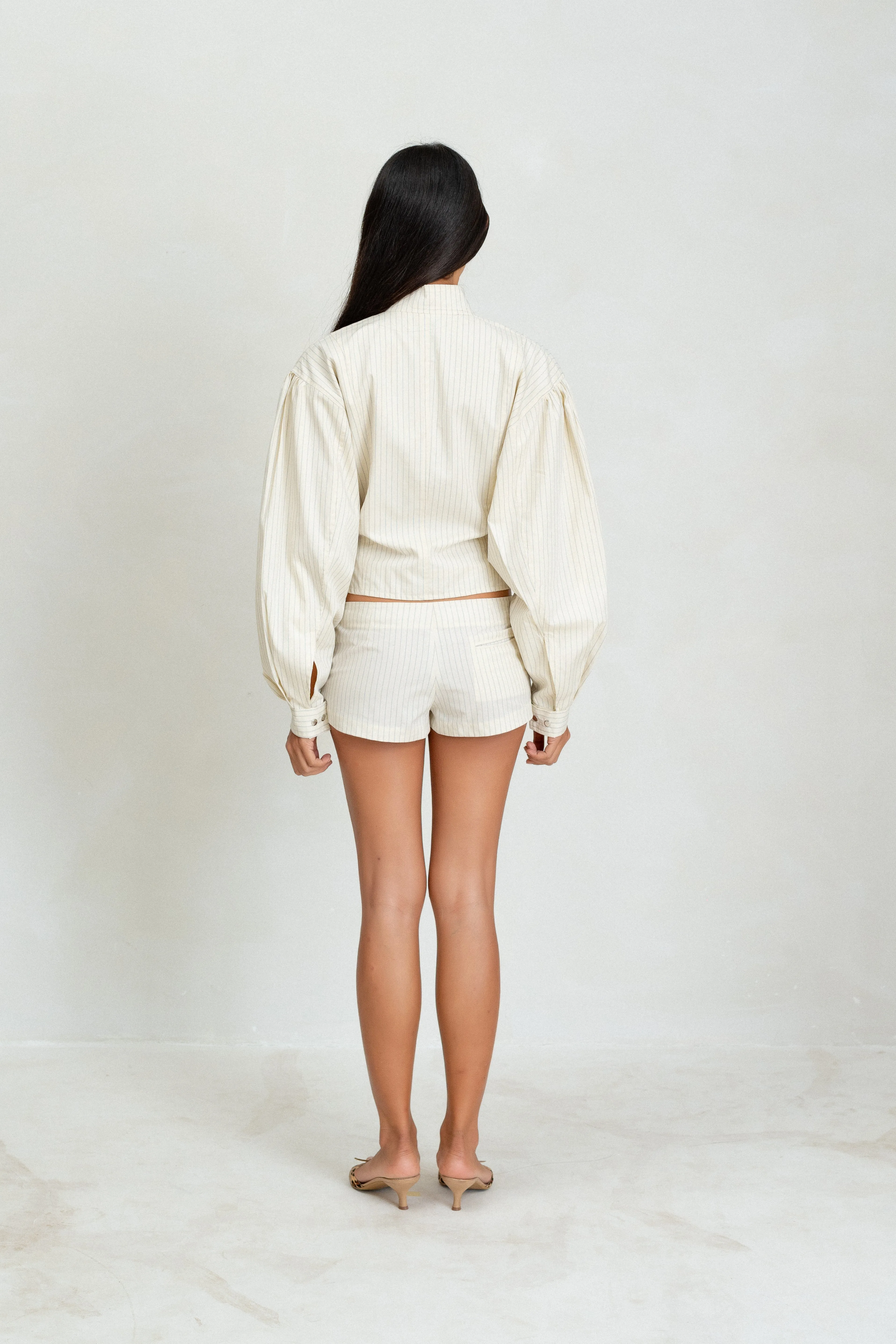 Noa Short - Pinstripe sold by BELLE the label product image thumbnail 3