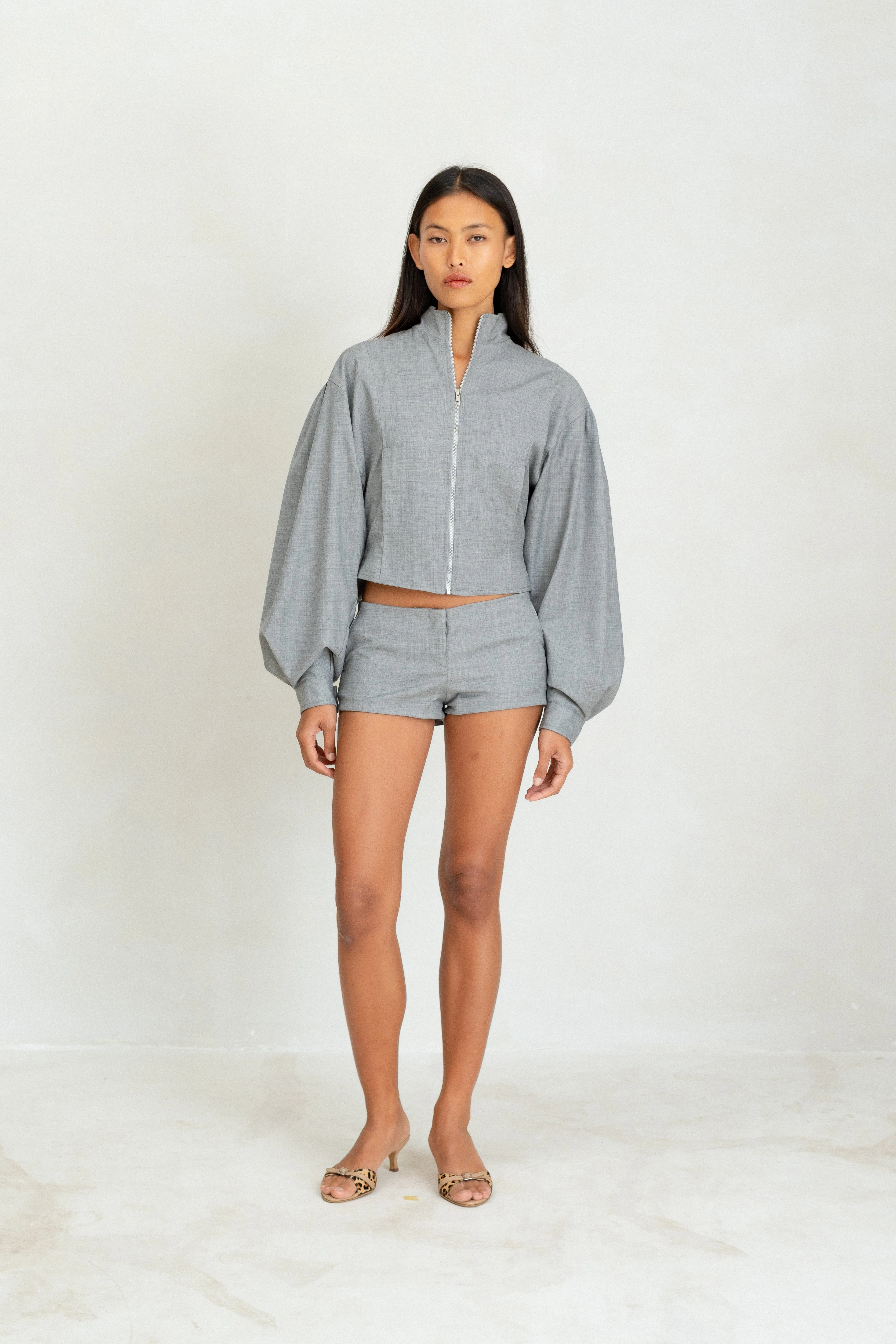 Noa Short - Grey sold by BELLE the label
